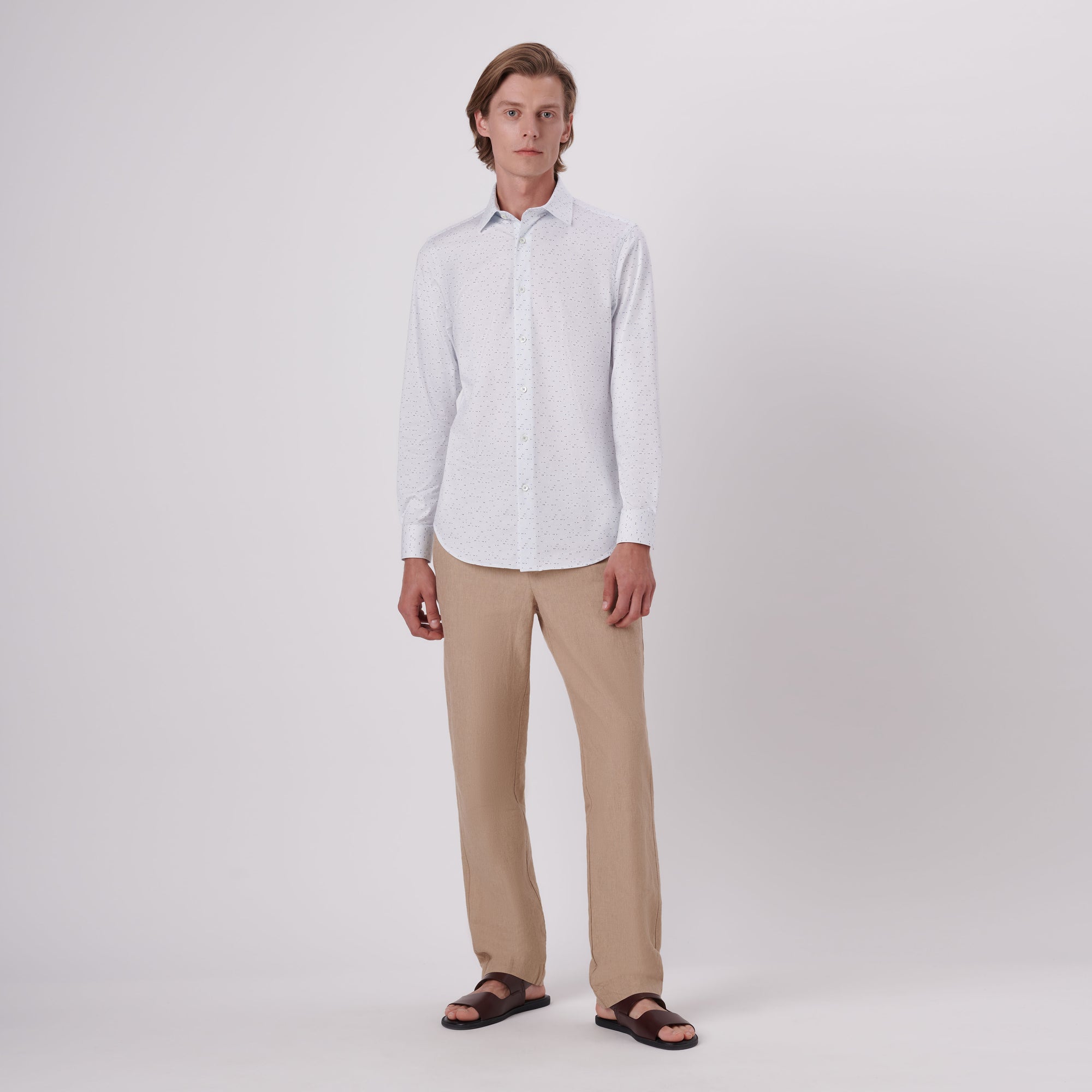 James Geometric Print OoohCotton Shirt