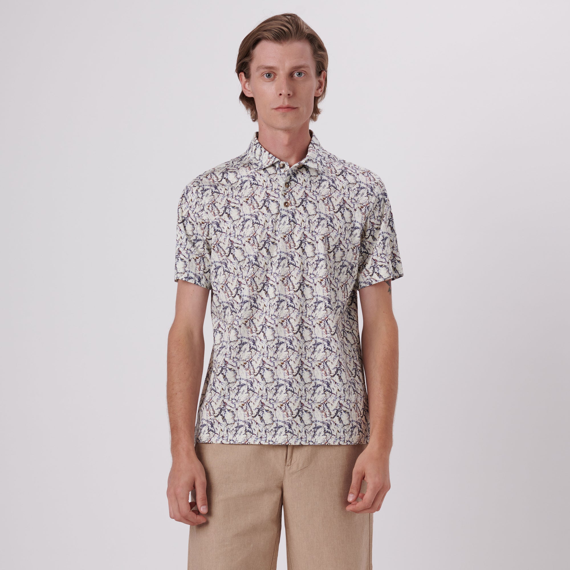 Victor Abstract Print OoohCotton Polo