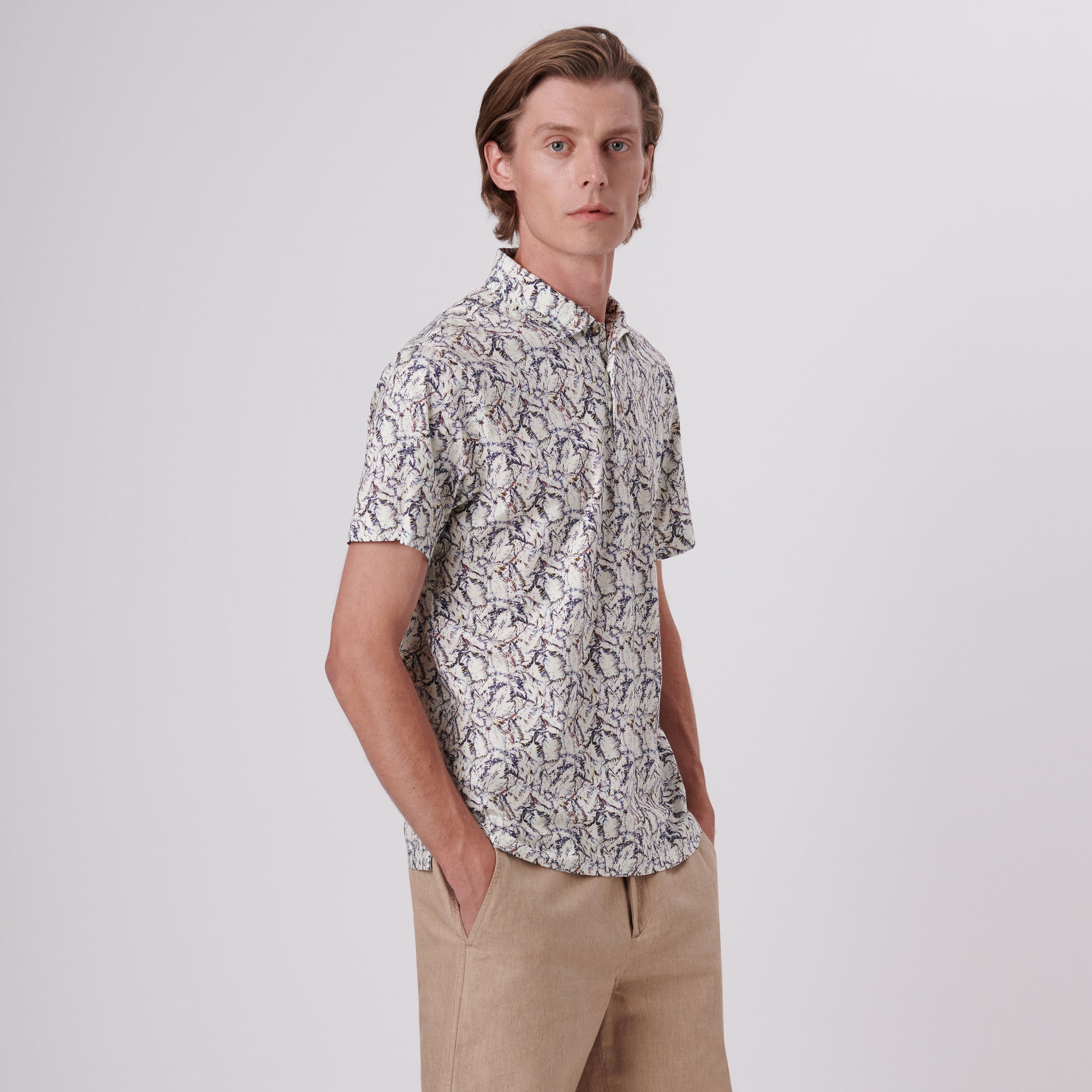 Victor Abstract Print OoohCotton Polo
