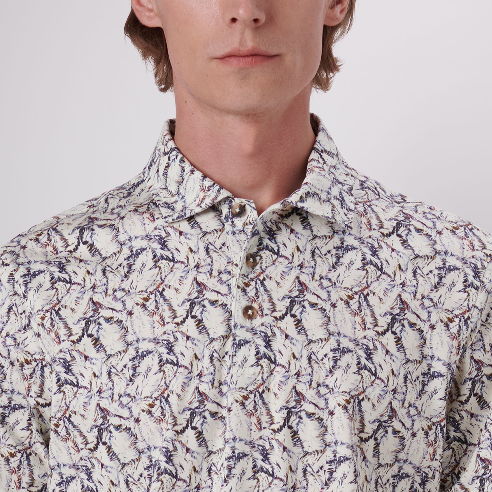 Victor Abstract Print OoohCotton Polo