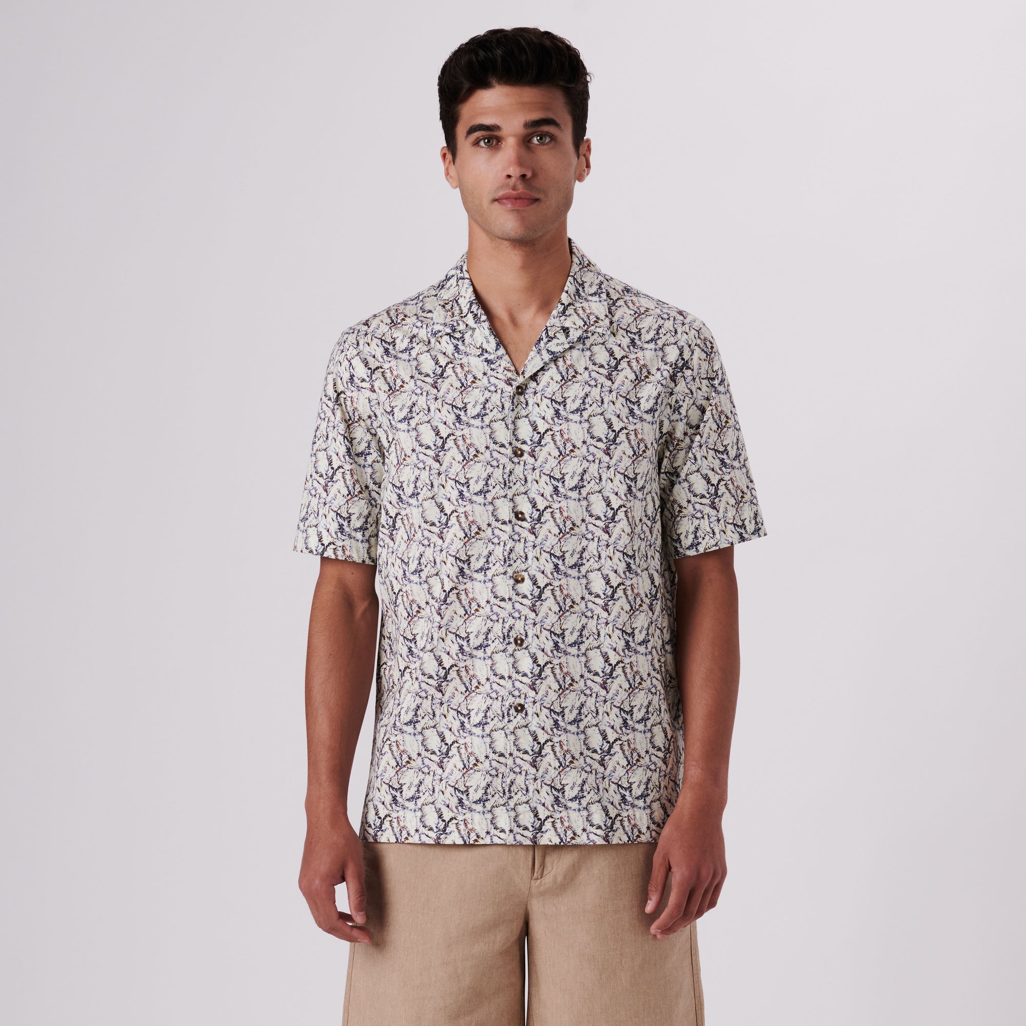 Cole Abstract Print OoohCotton Camp Shirt