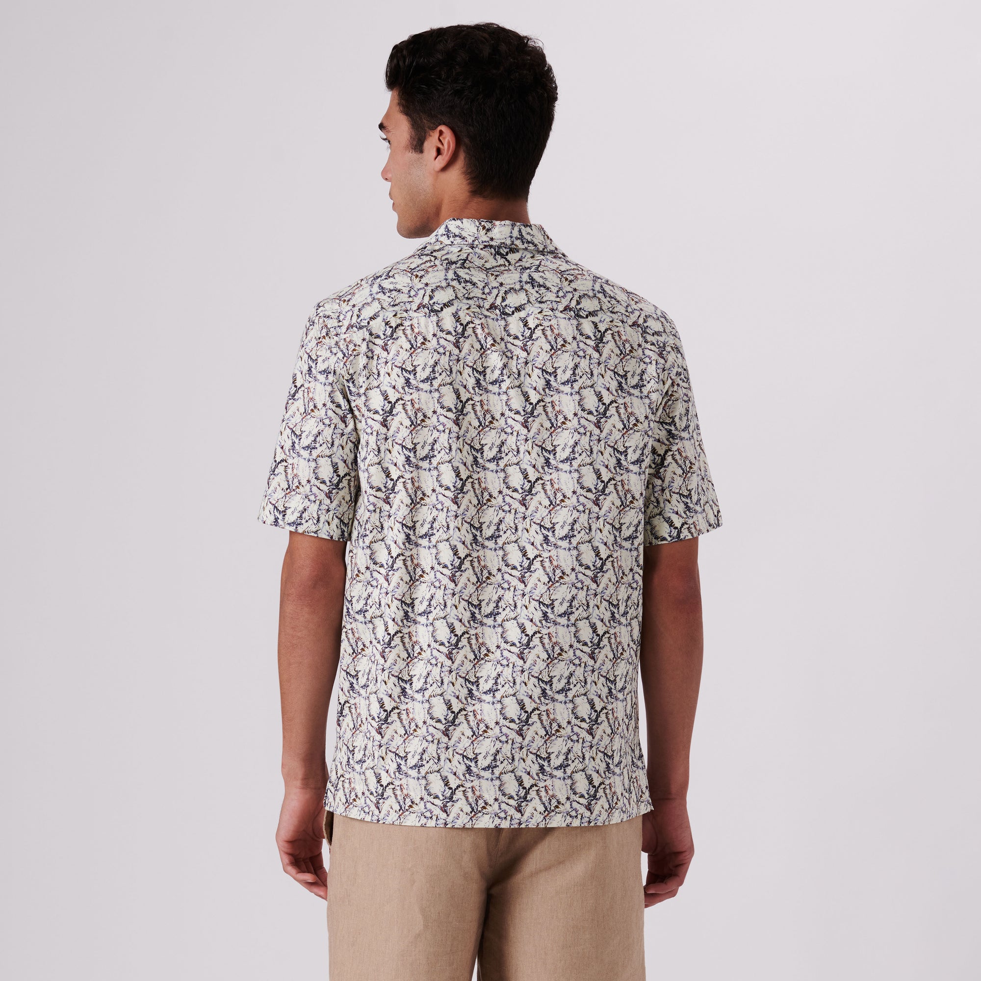 Cole Abstract Print OoohCotton Camp Shirt