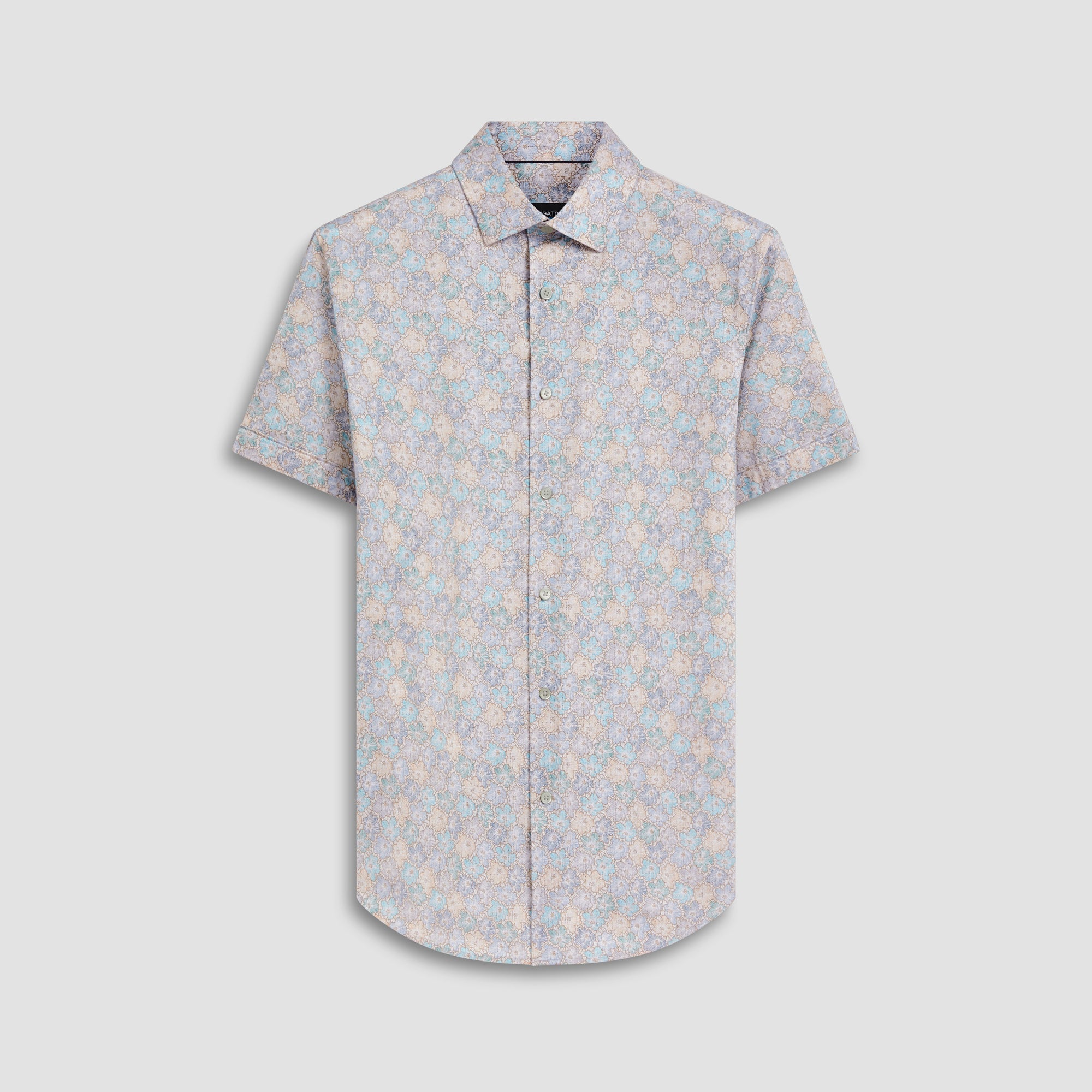 Miles Floral Print OoohCotton Short Sleeve Shirt