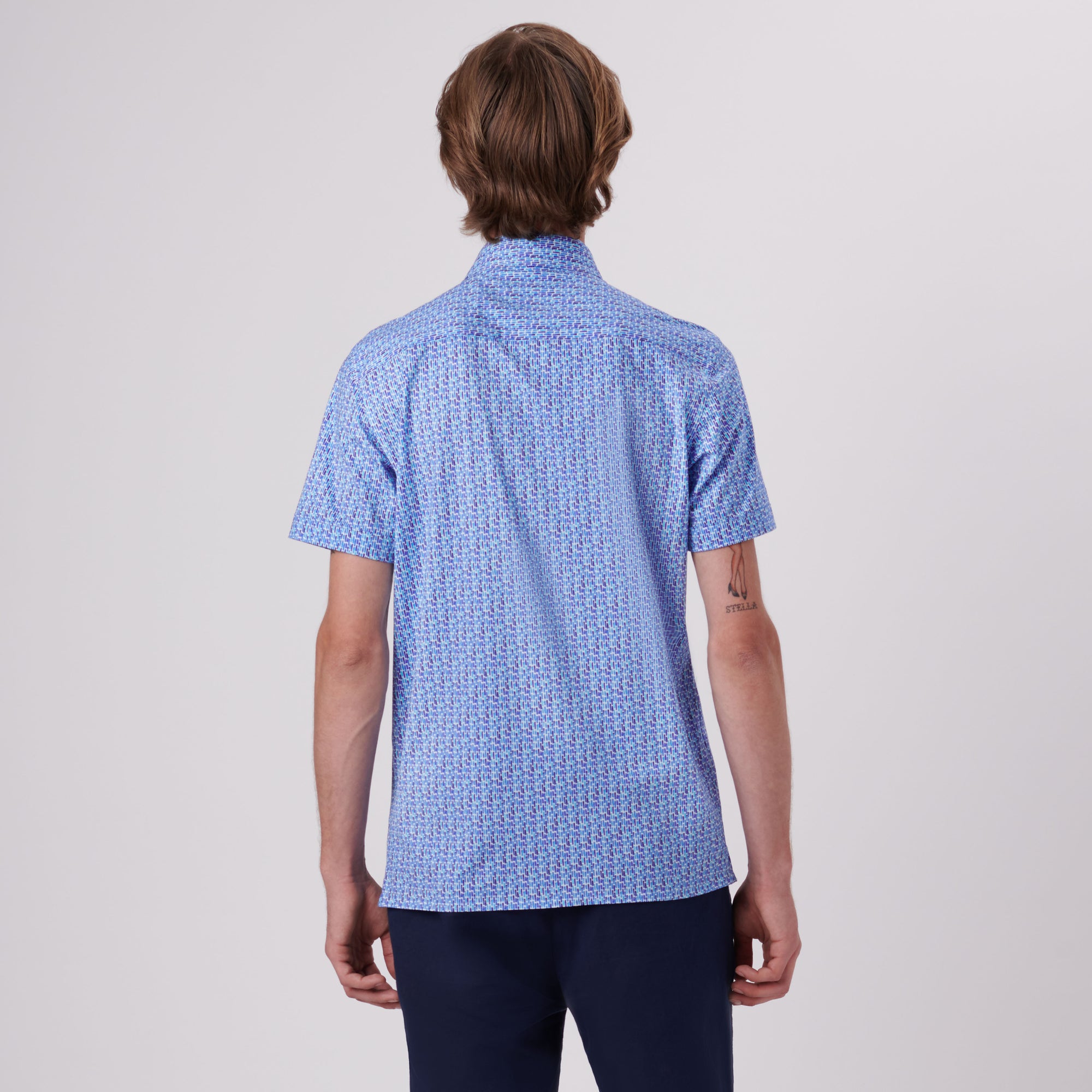 Milo Abstract Print OoohCotton Short Sleeve Shirt
