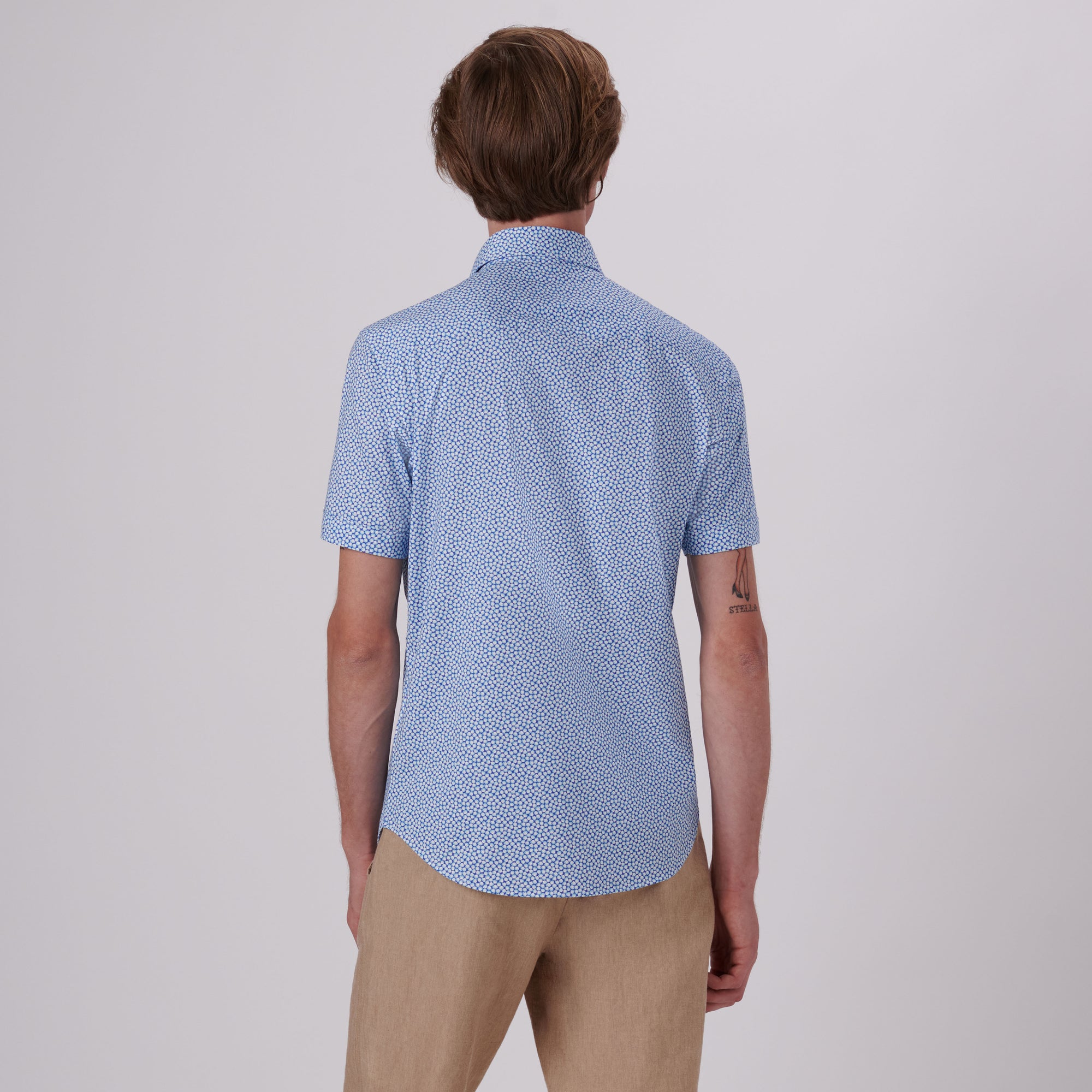 Miles Abstract Print OoohCotton Short Sleeve Shirt