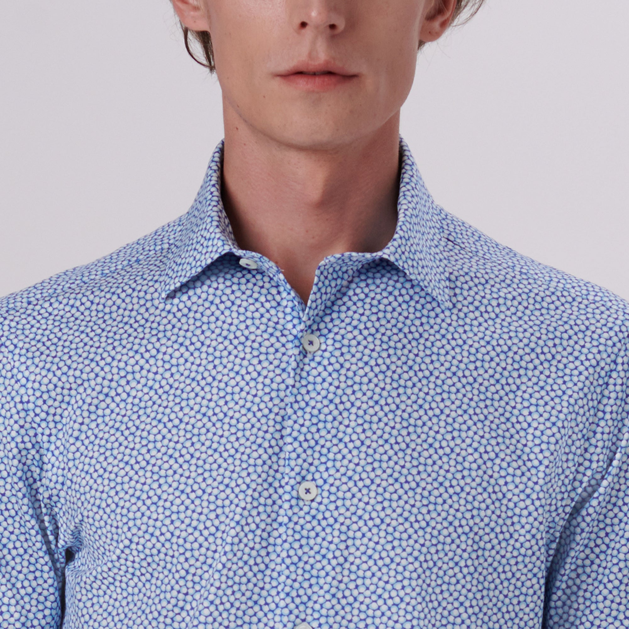 Miles Abstract Print OoohCotton Short Sleeve Shirt