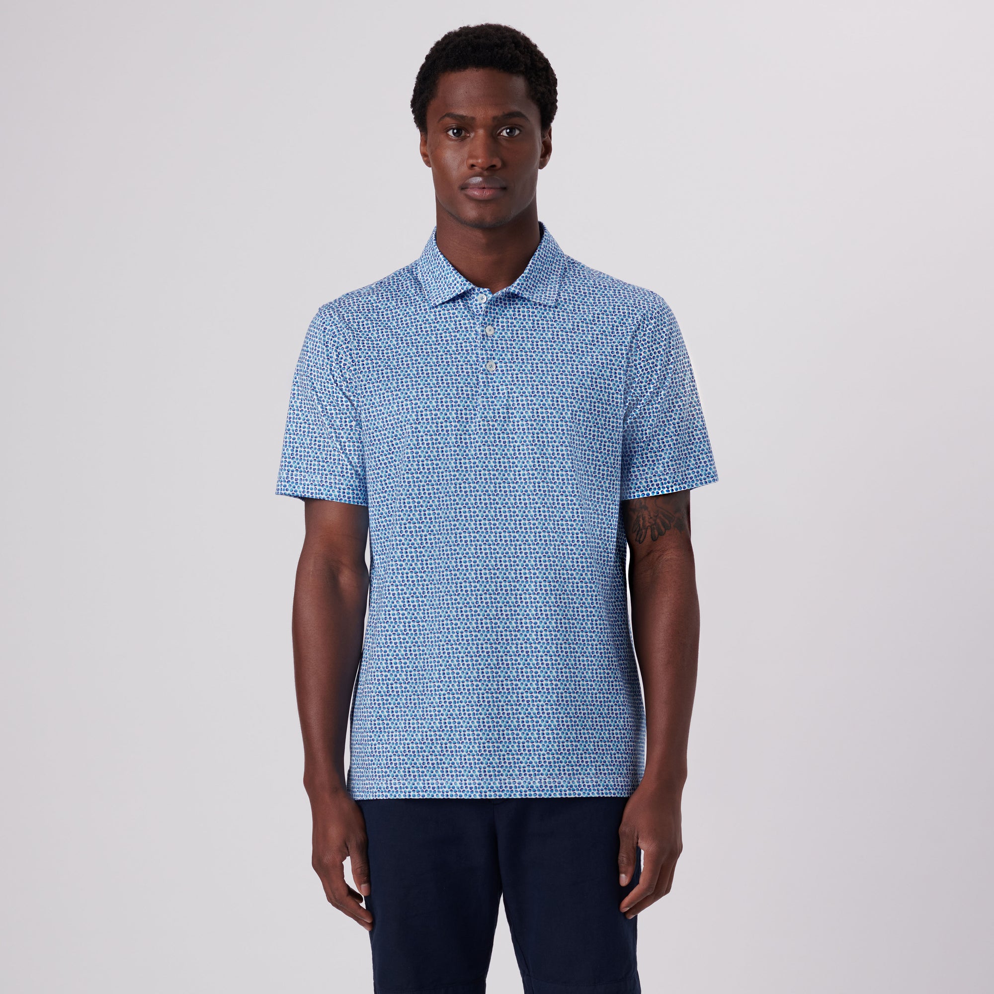 Victor Abstract Print OoohCotton Polo