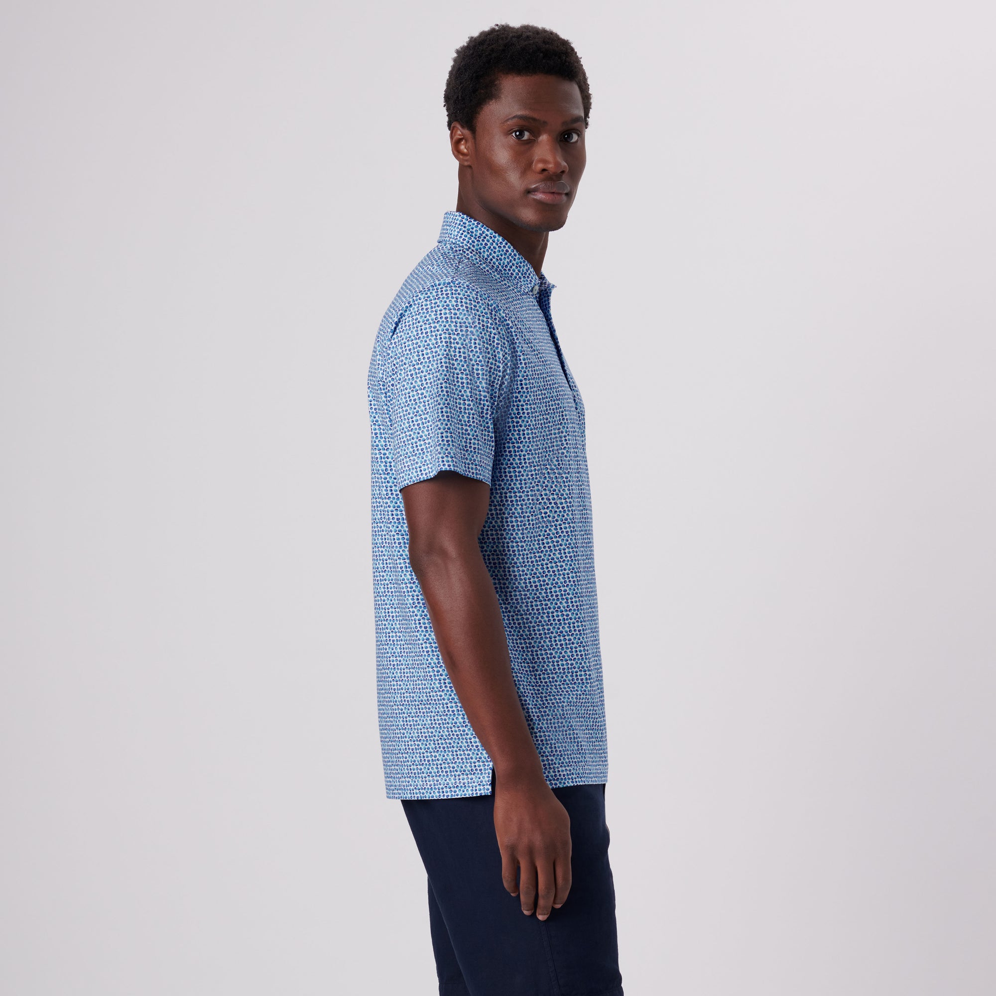 Victor Abstract Print OoohCotton Polo