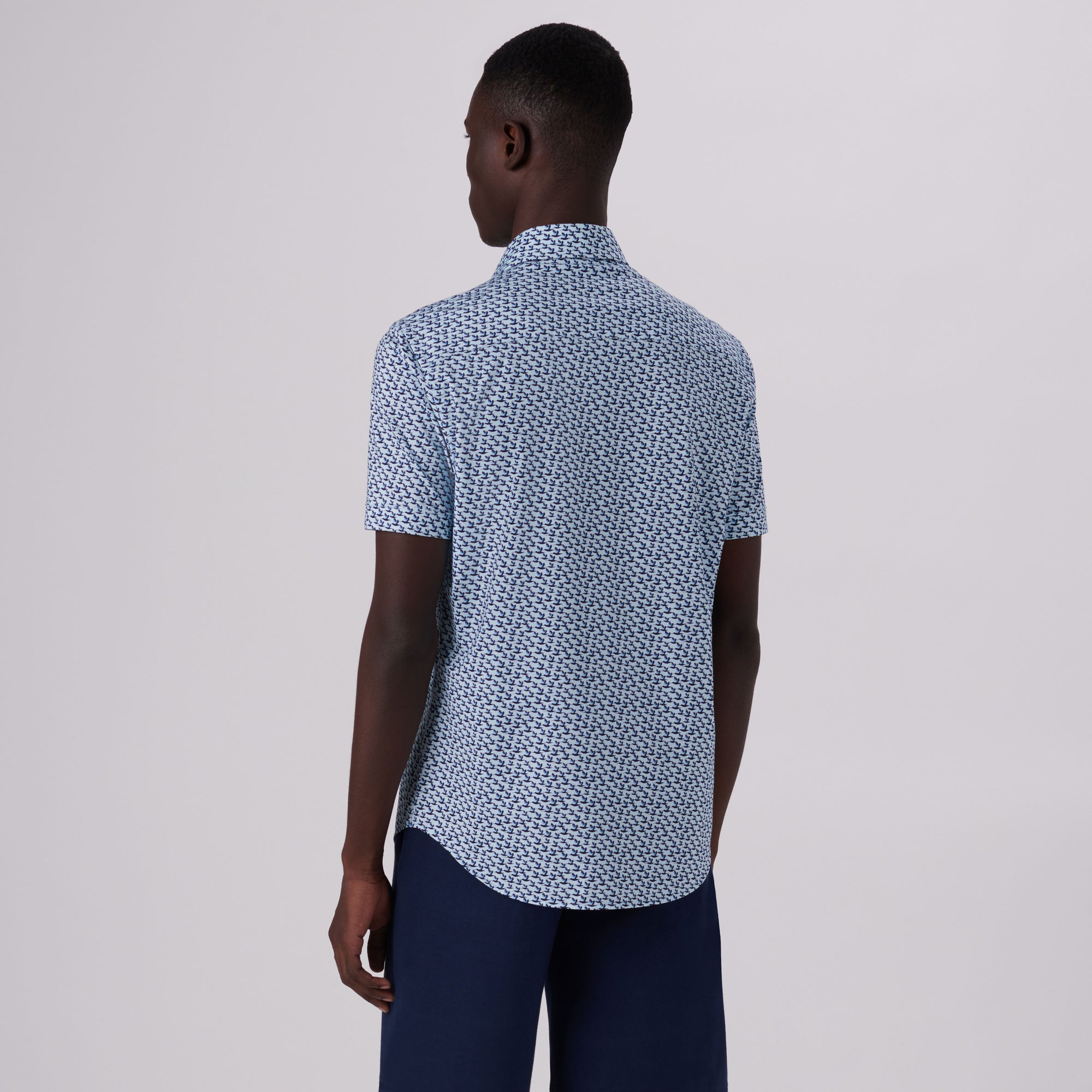 Miles Abstract Print OoohCotton Short Sleeve Shirt