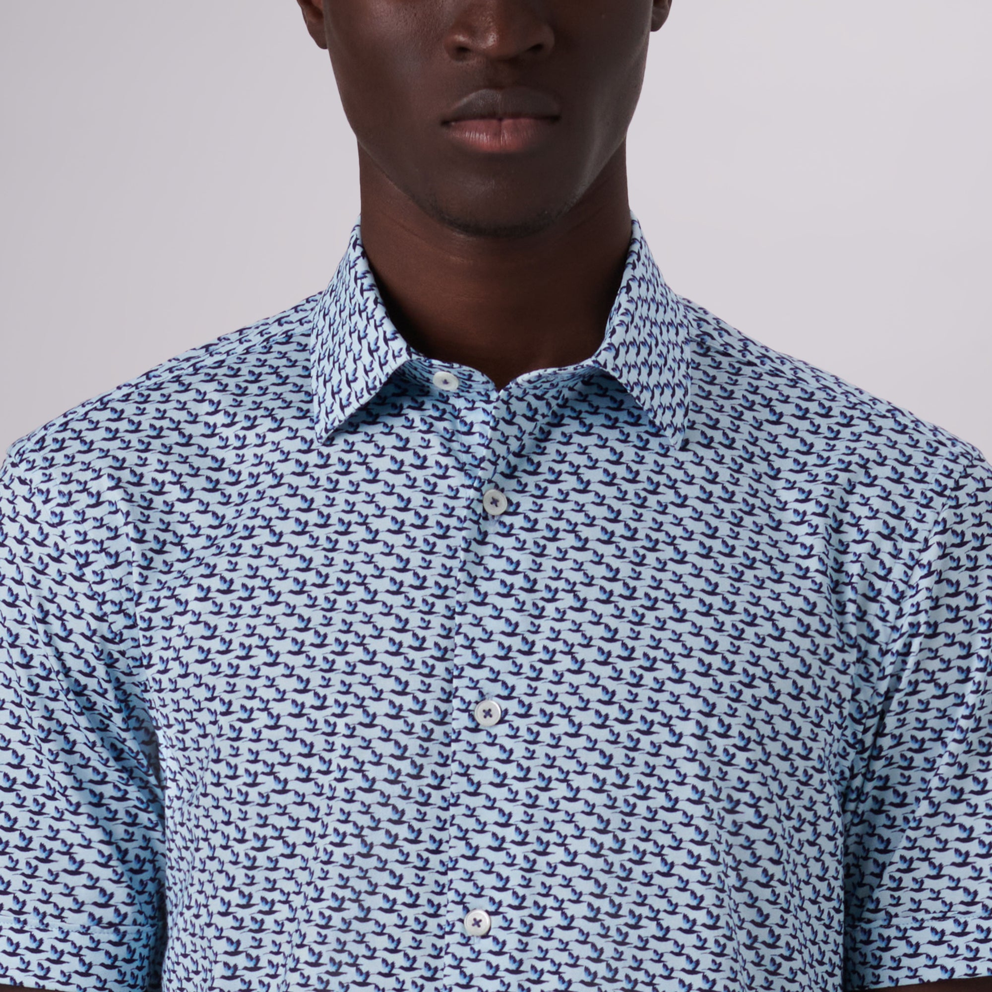 Miles Abstract Print OoohCotton Short Sleeve Shirt