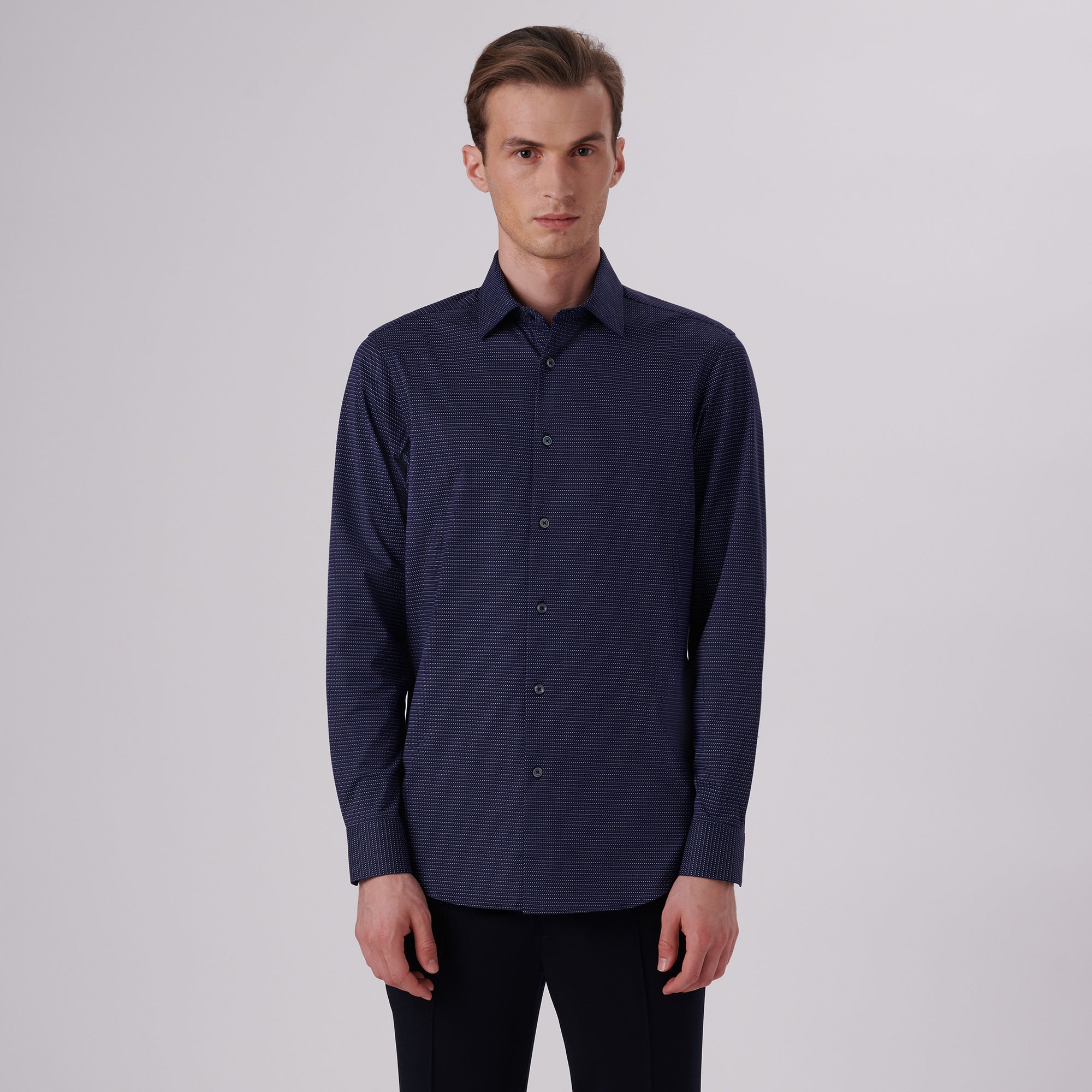 James Chalk Stripe Print OoohCotton Shirt