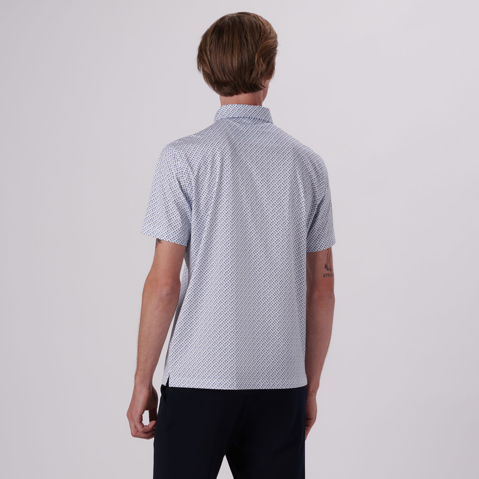 Victor Geometric Print OoohCotton Polo
