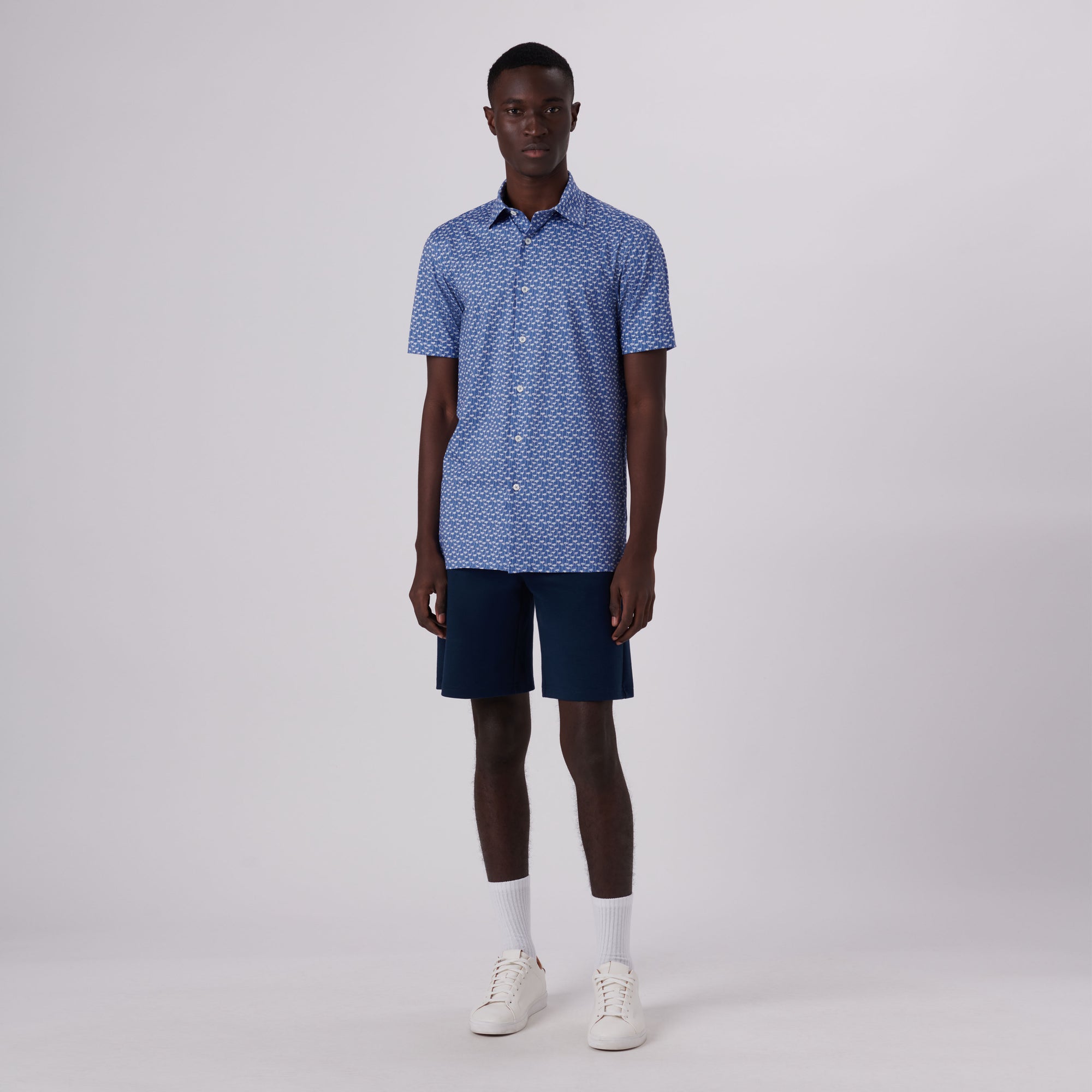 Milo Floral Print OoohCotton Short Sleeve Shirt