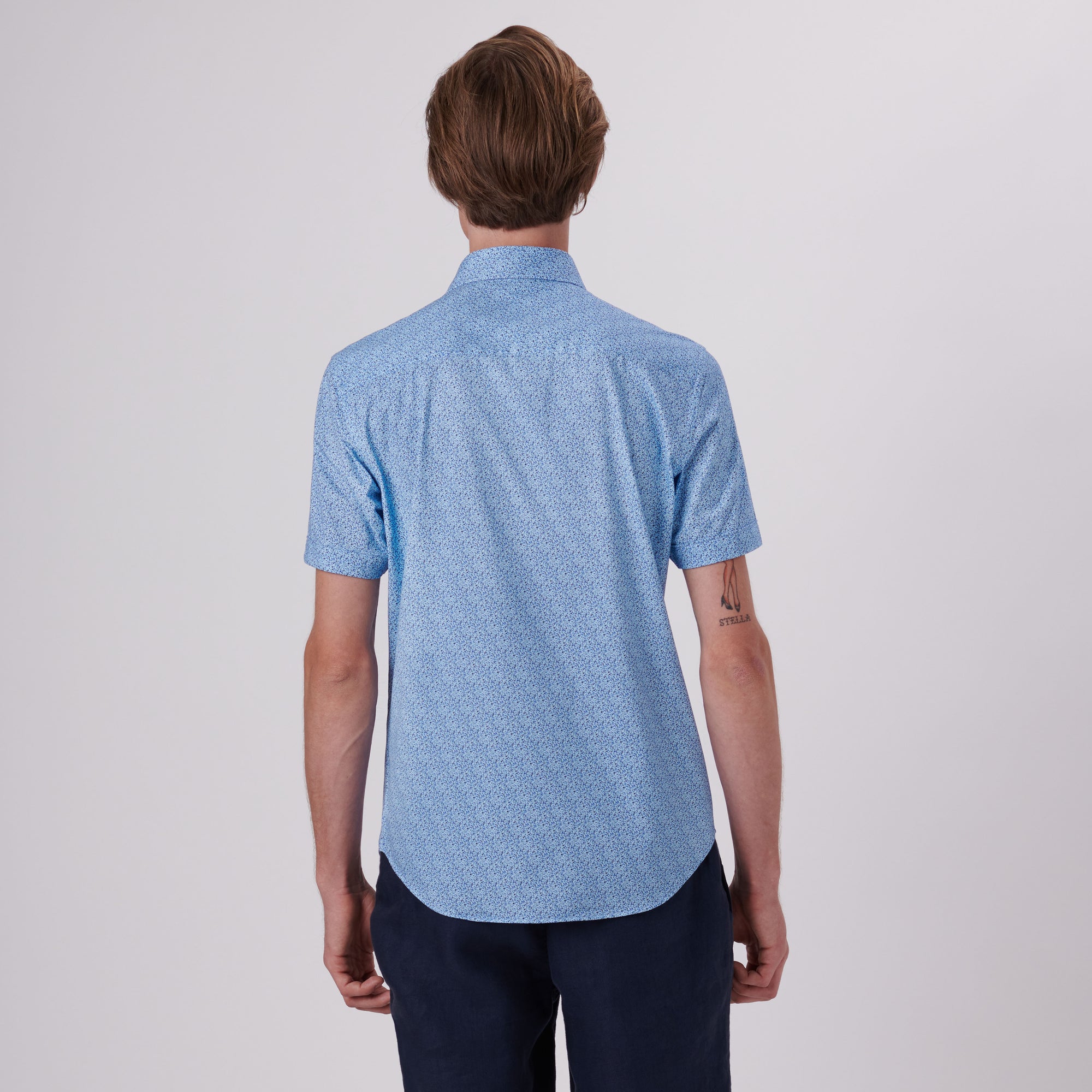 Miles Abstract Print OoohCotton Short Sleeve Shirt