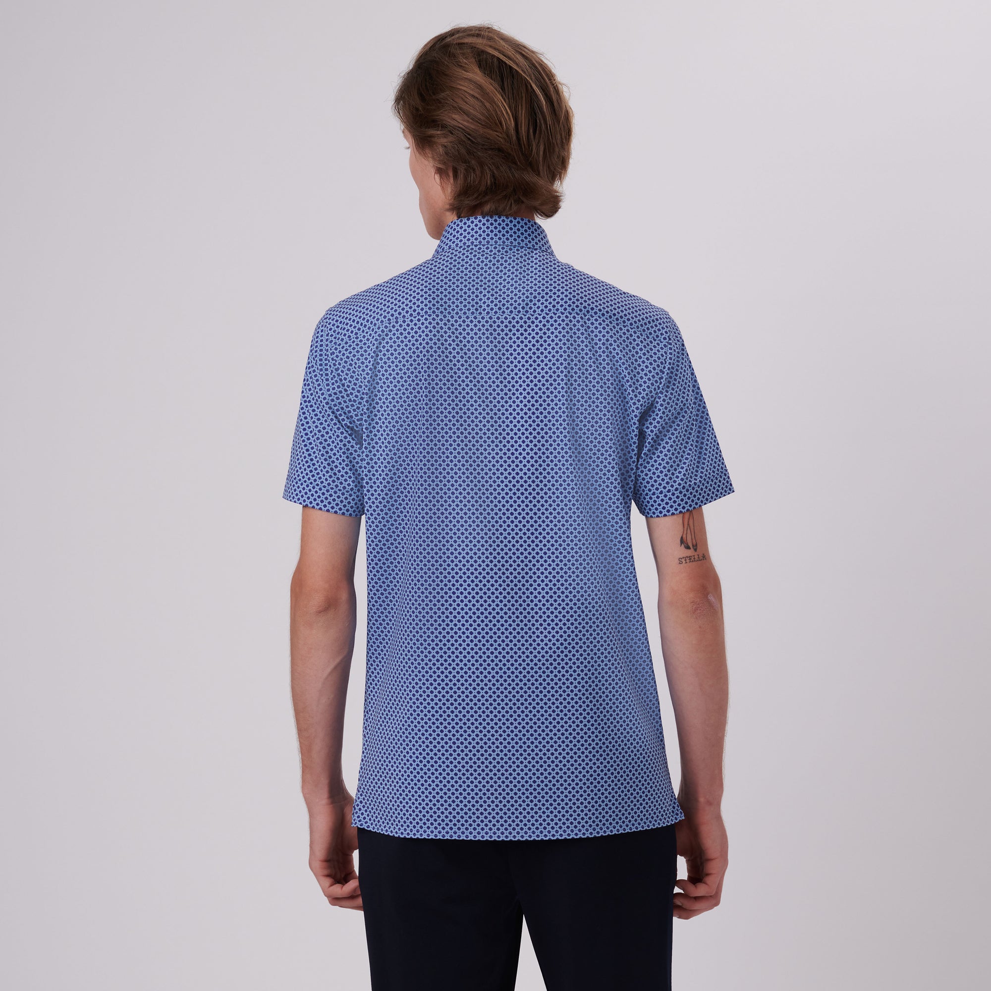 Milo Geometric Print OoohCotton Short Sleeve Shirt