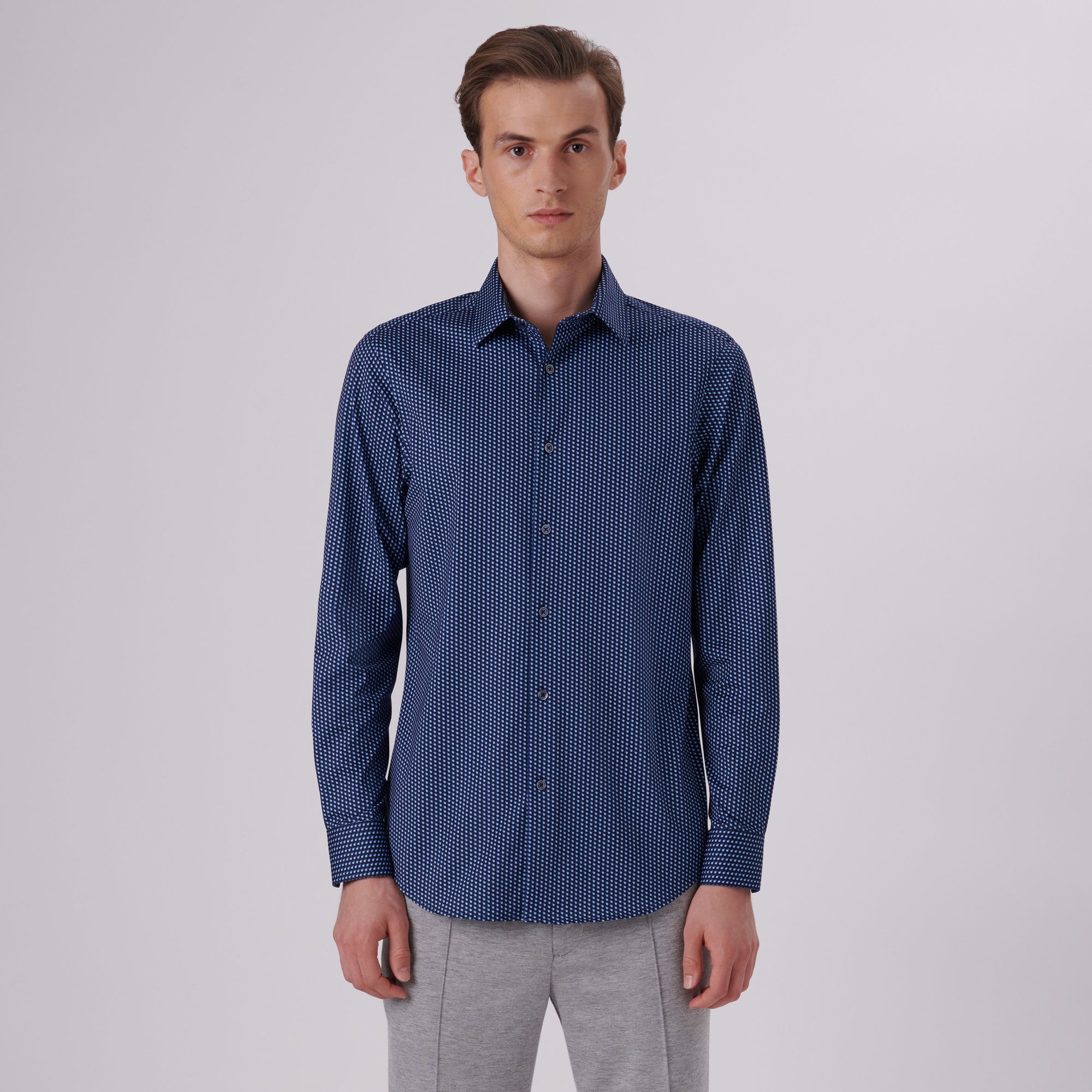 James Geometric Print OoohCotton Shirt