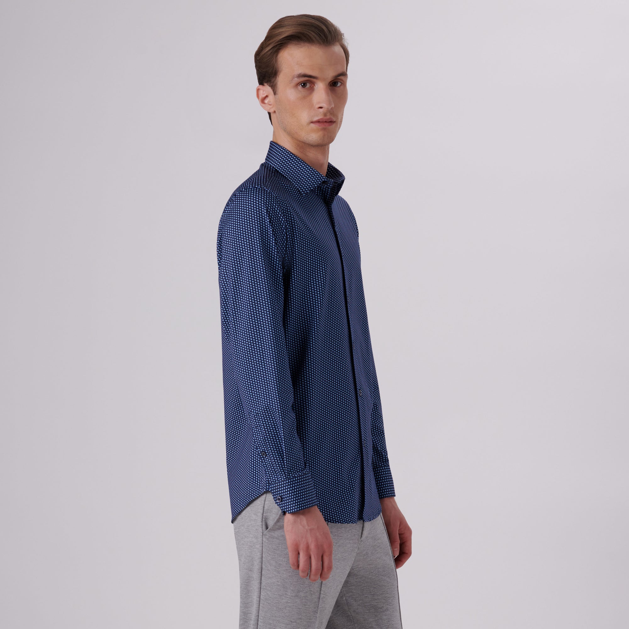 James Geometric Print OoohCotton Shirt