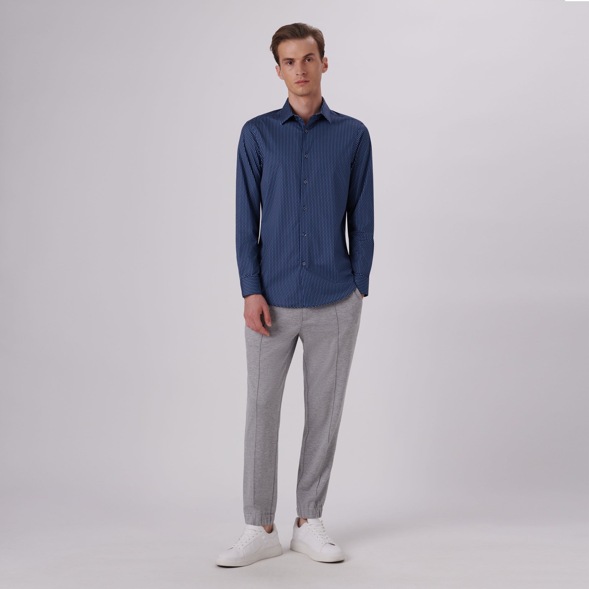 James Geometric Print OoohCotton Shirt