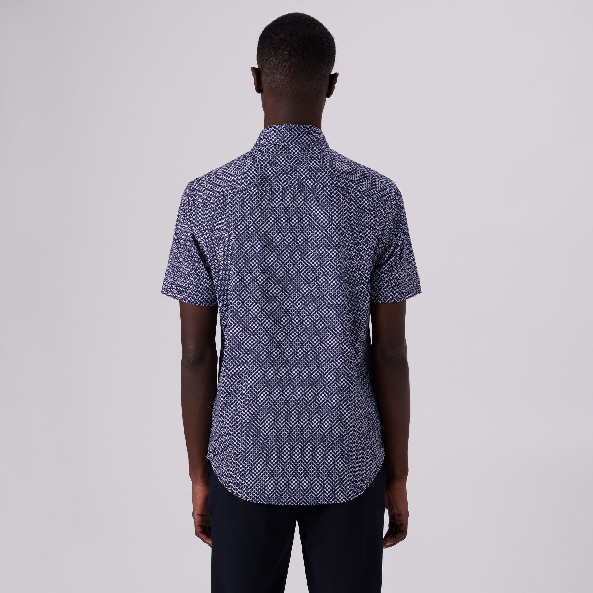 MILES Mandala Print OoohCotton Short Sleeve Shirt