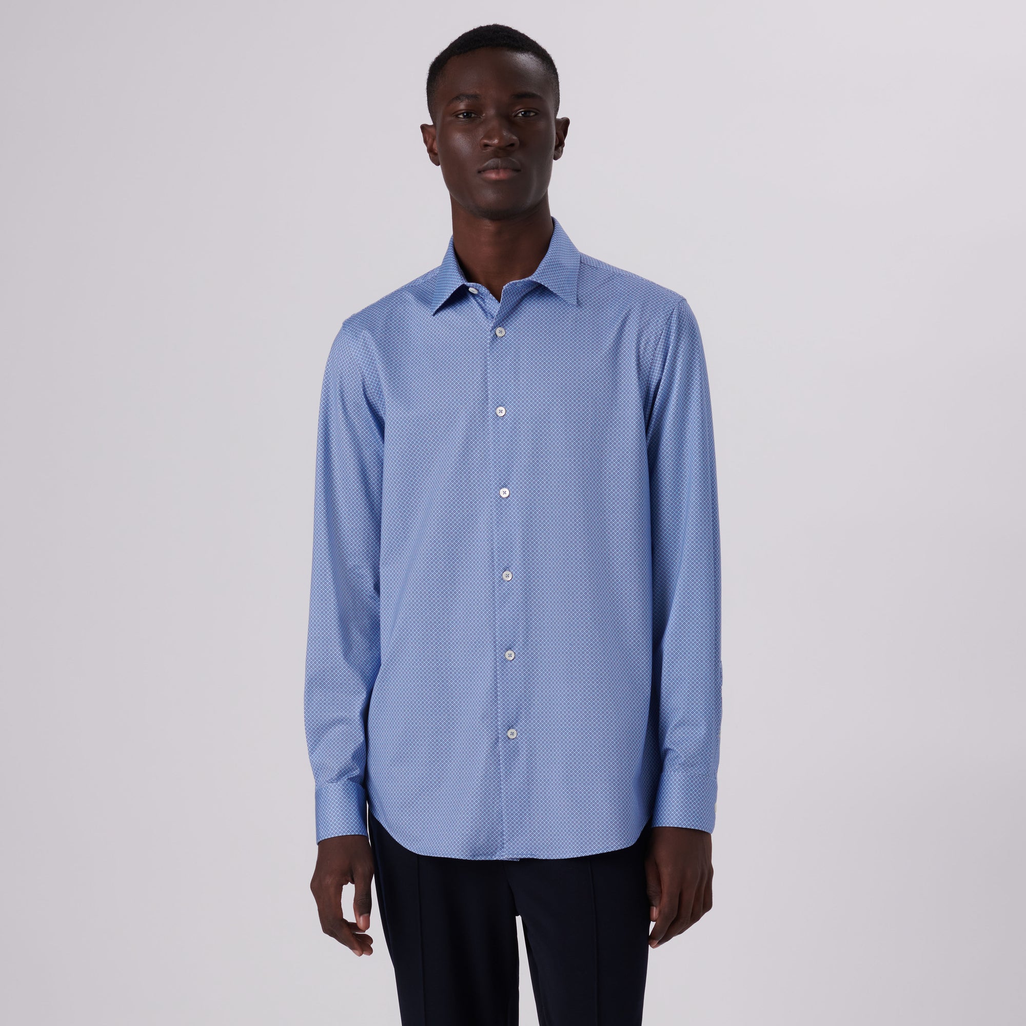 James Geometric Print OoohCotton Shirt