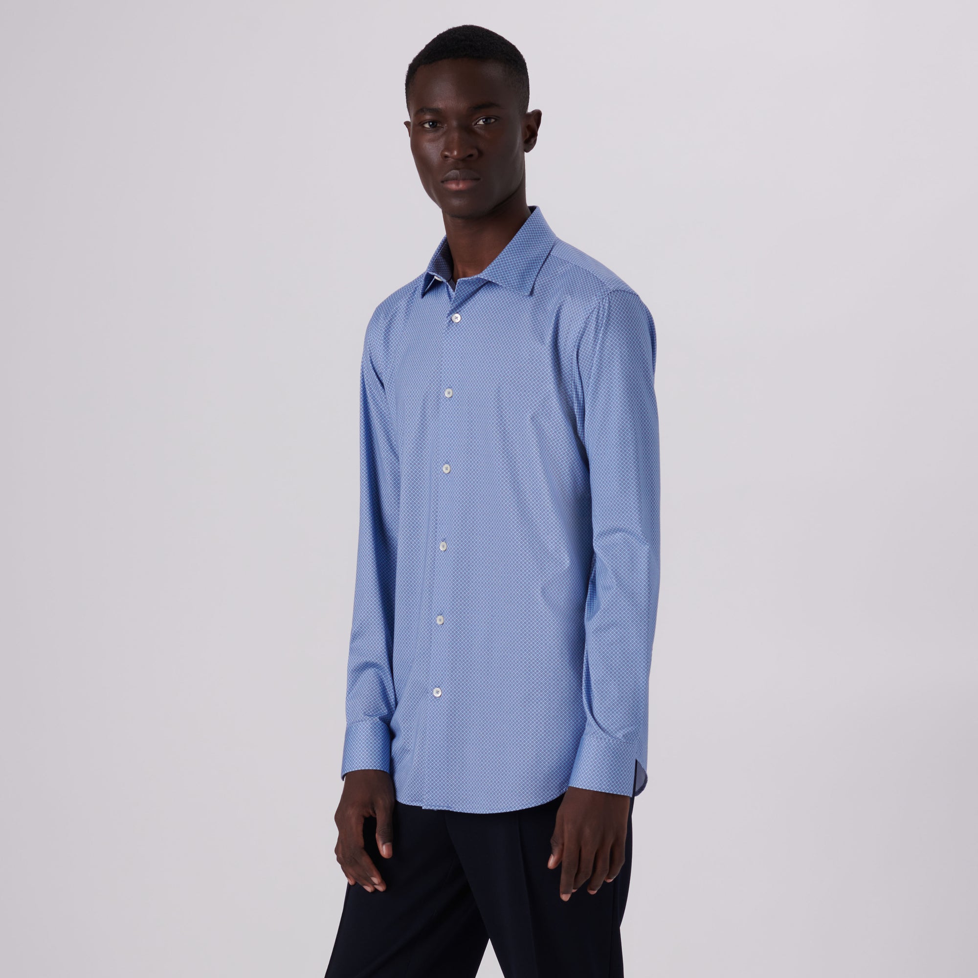 James Geometric Print OoohCotton Shirt