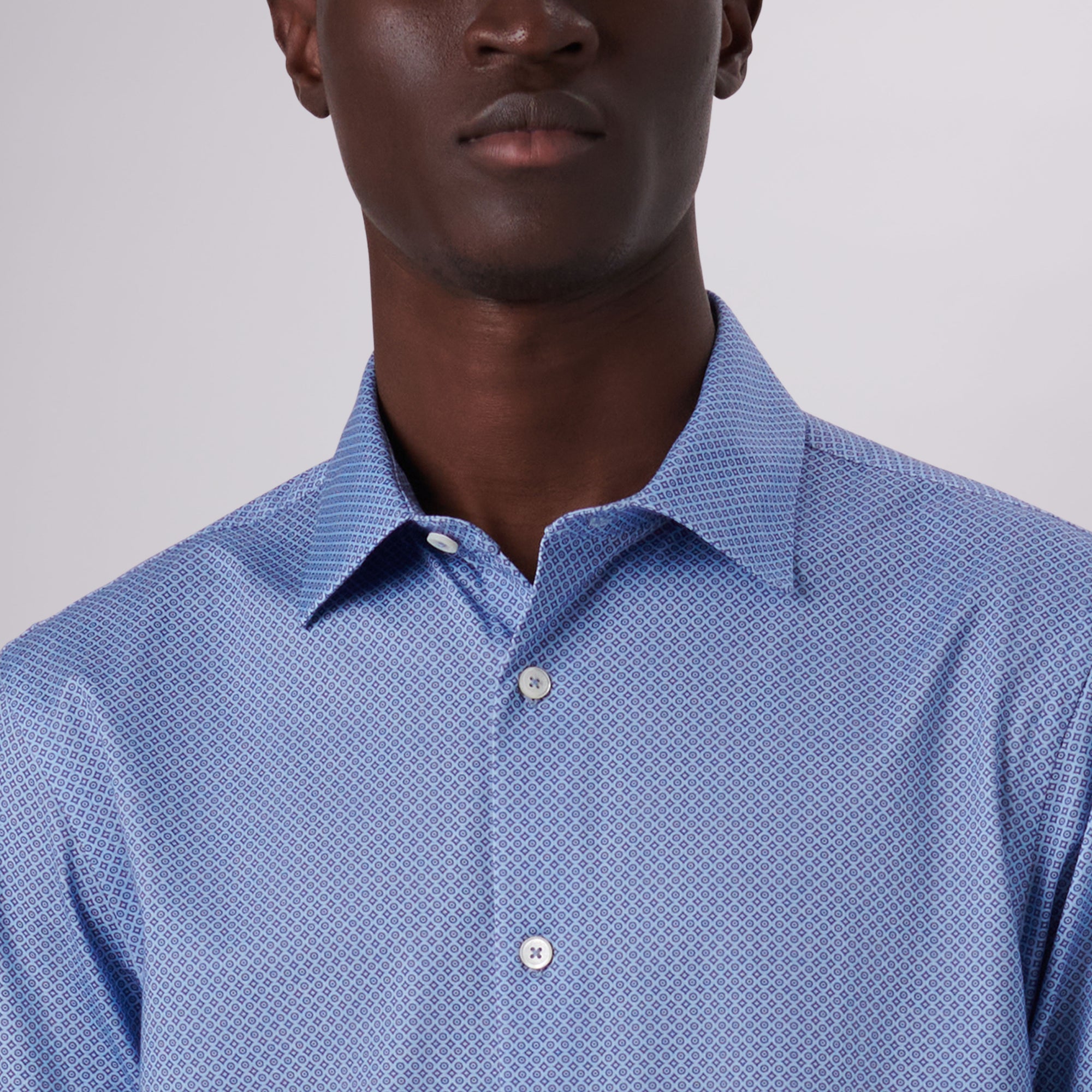 James Geometric Print OoohCotton Shirt