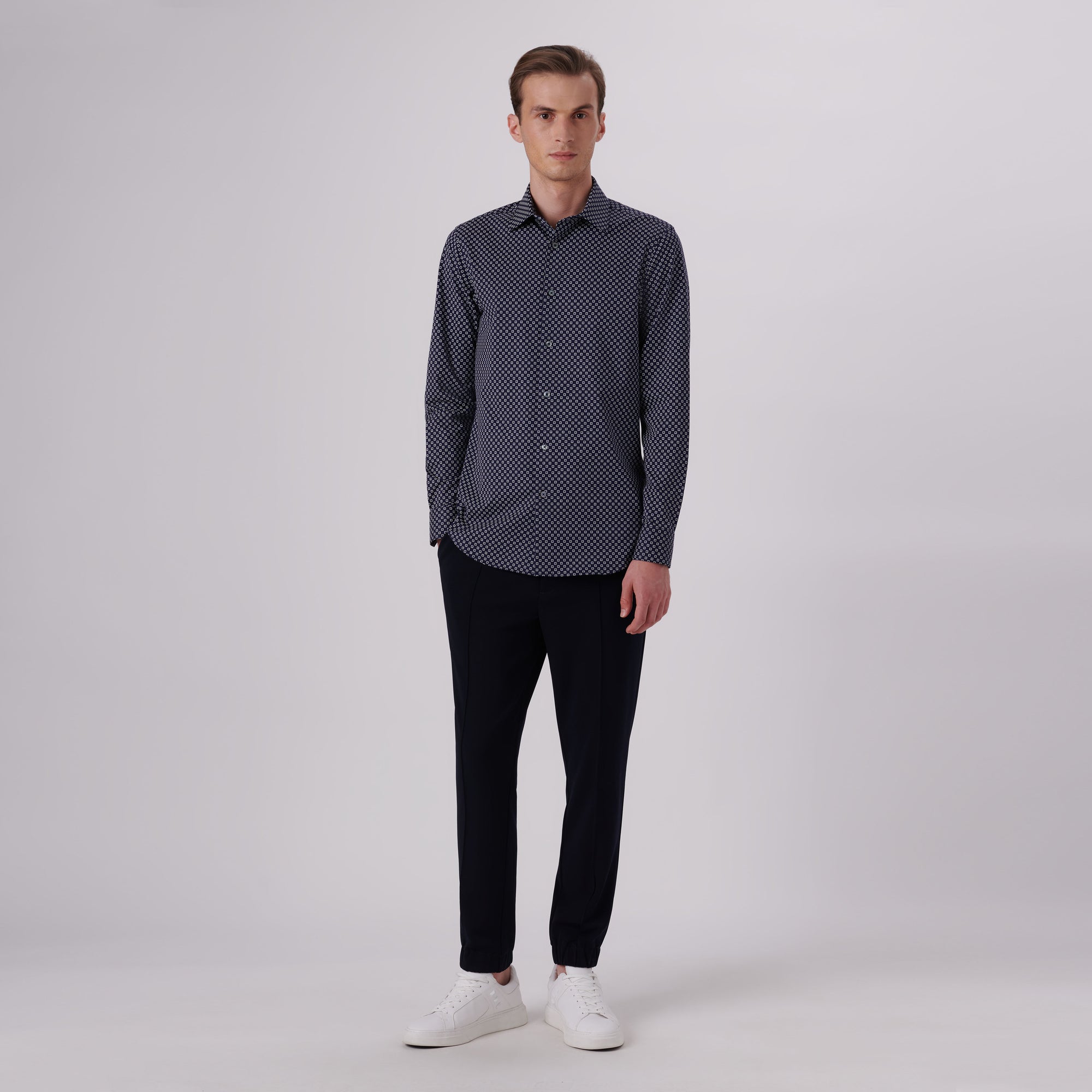 James Geometric Print OoohCotton Shirt