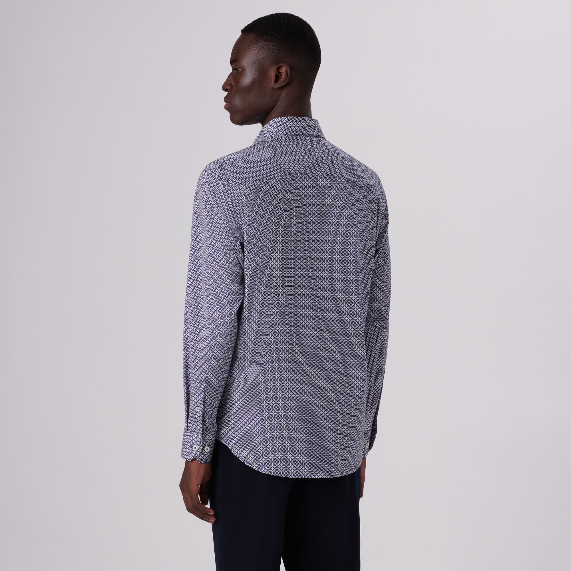 James Geometric Print OoohCotton Shirt