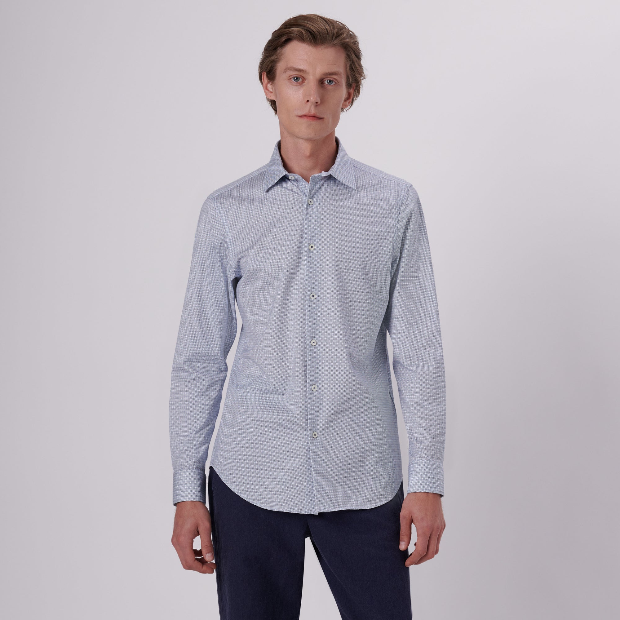 James Geometric Print OoohCotton Shirt