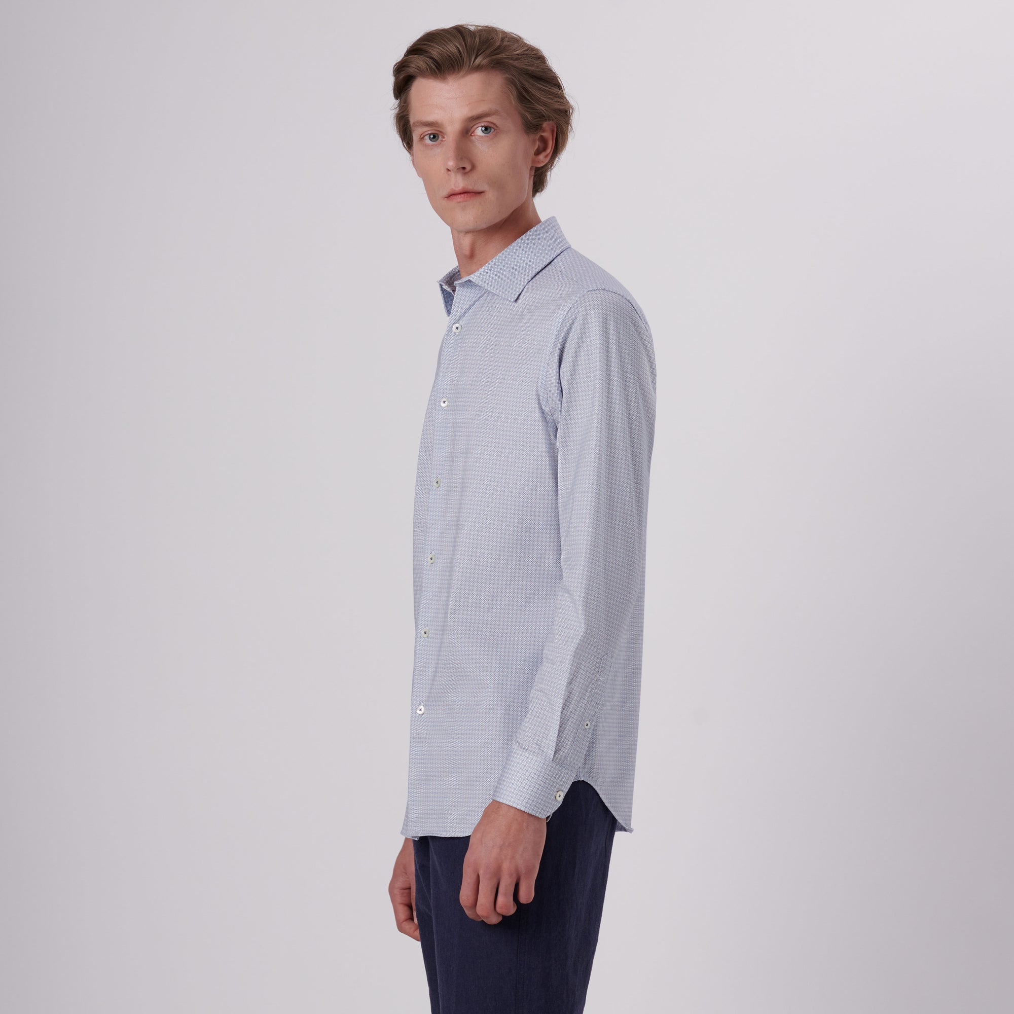 James Geometric Print OoohCotton Shirt