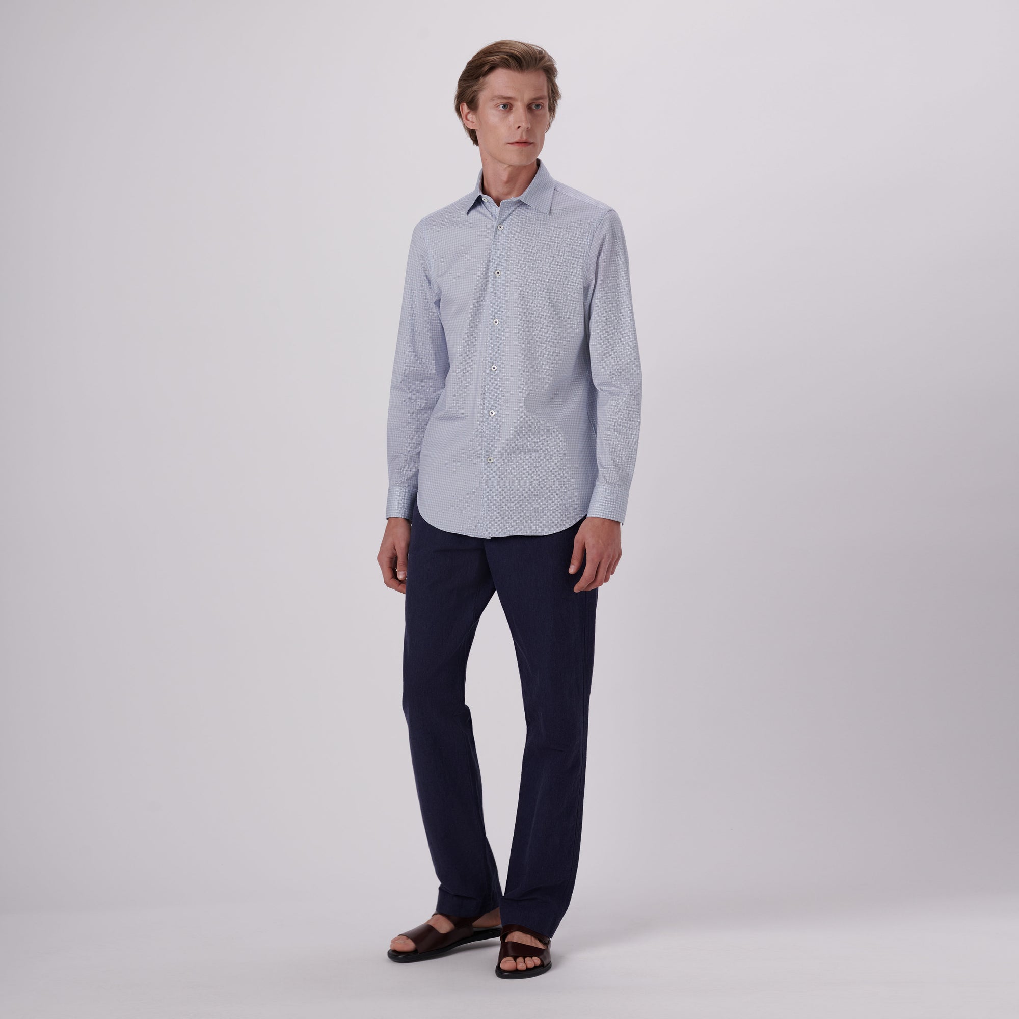 James Geometric Print OoohCotton Shirt