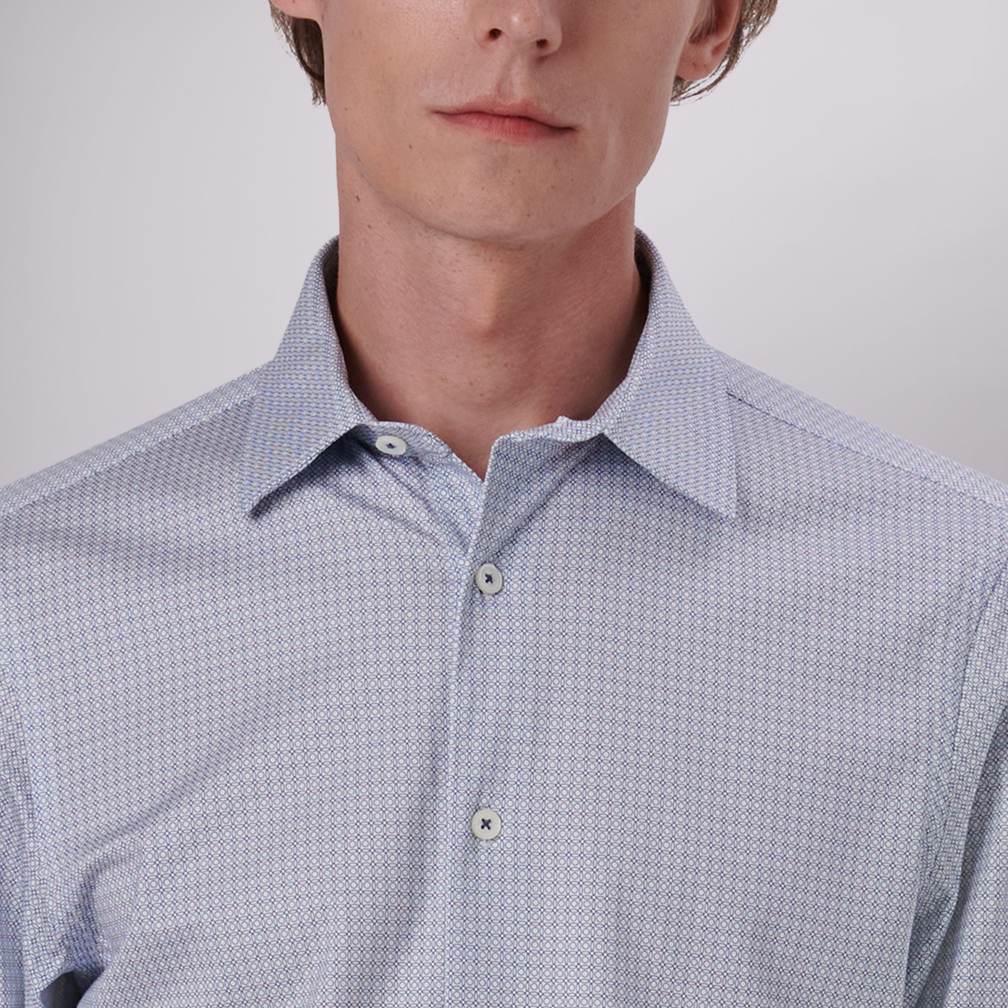 James Geometric Print OoohCotton Shirt