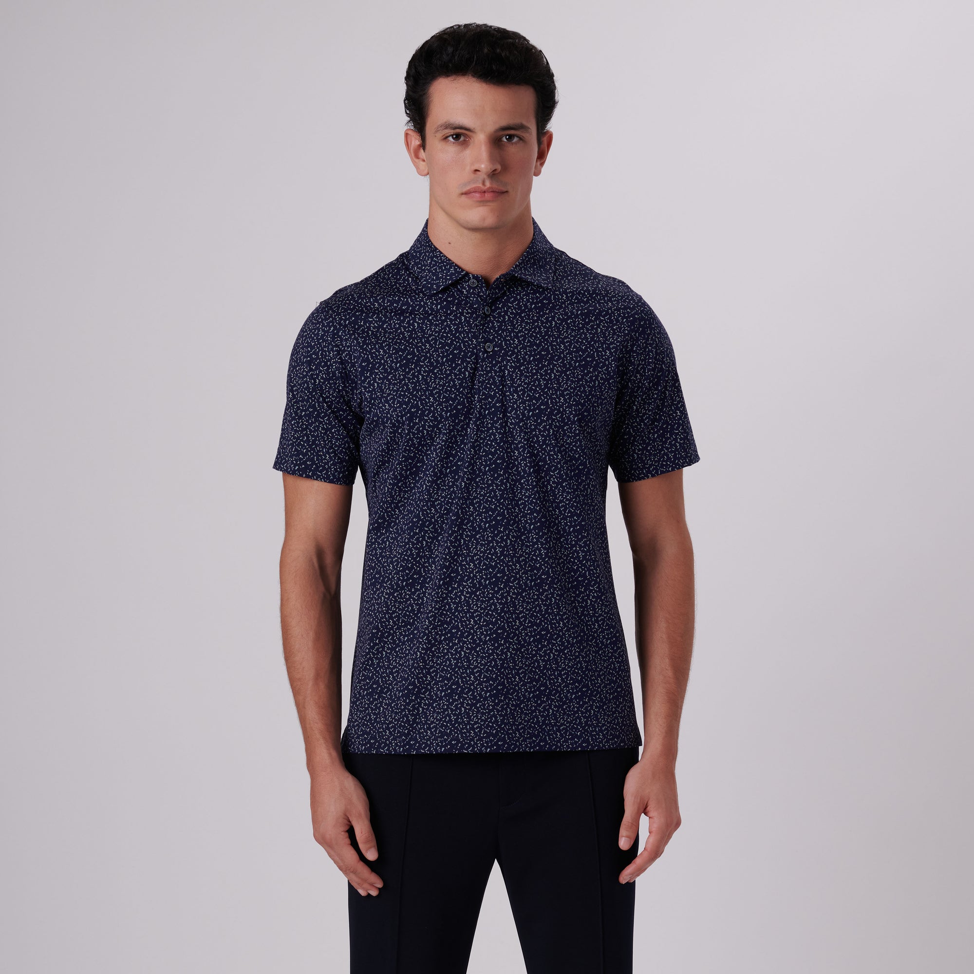 Victor Speckled Print OoohCotton Polo