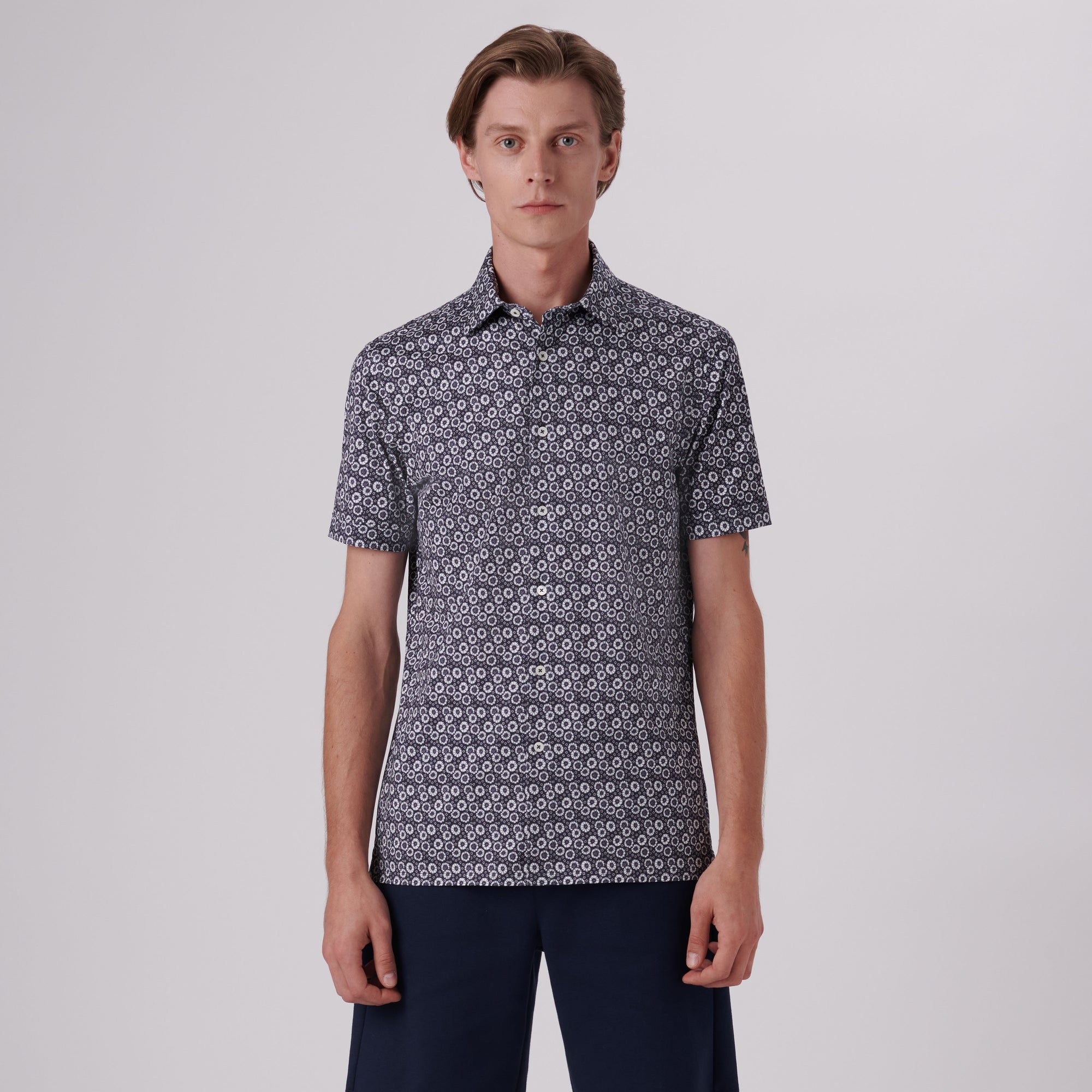 Milo Floral Print OoohCotton Short Sleeve Shirt