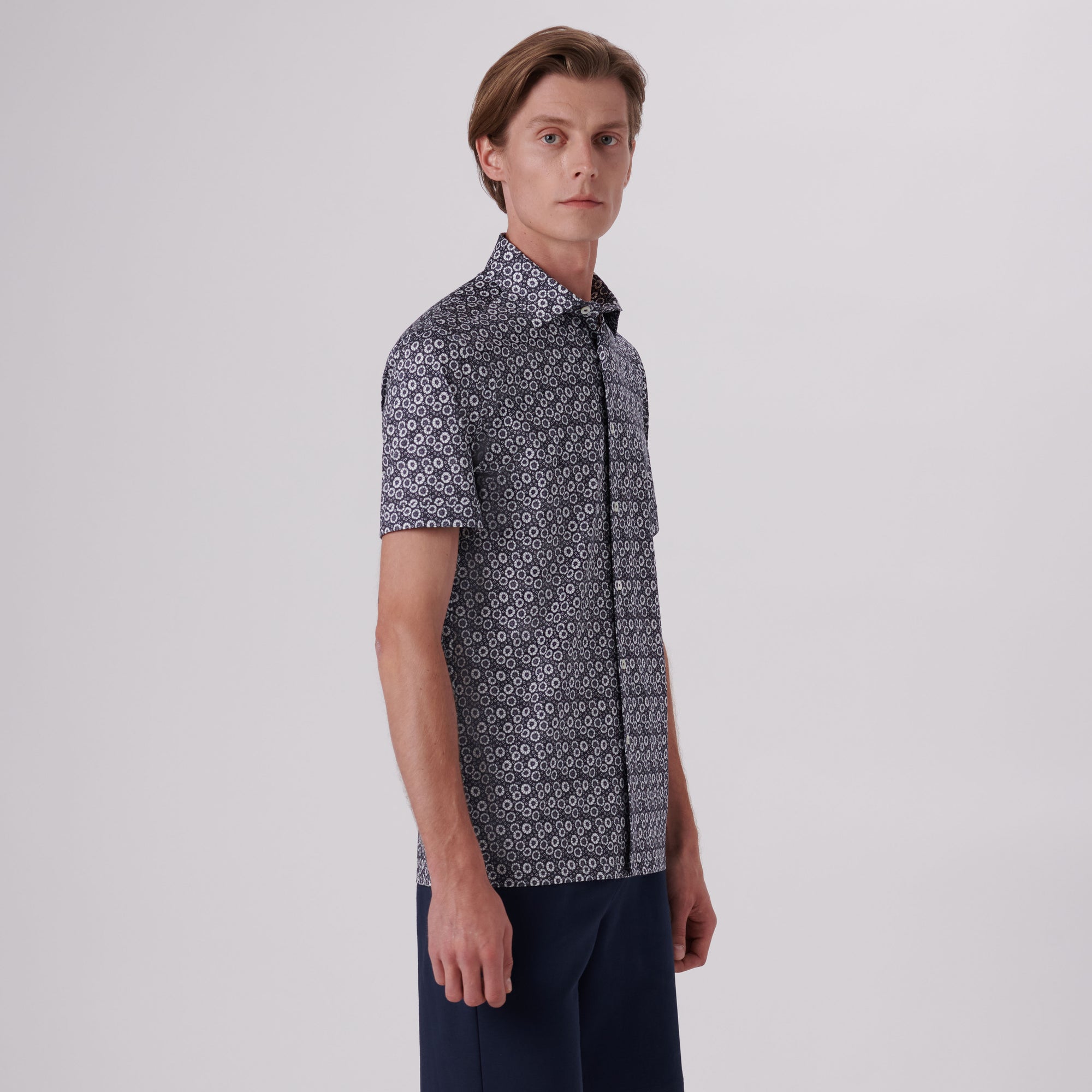 Milo Floral Print OoohCotton Short Sleeve Shirt