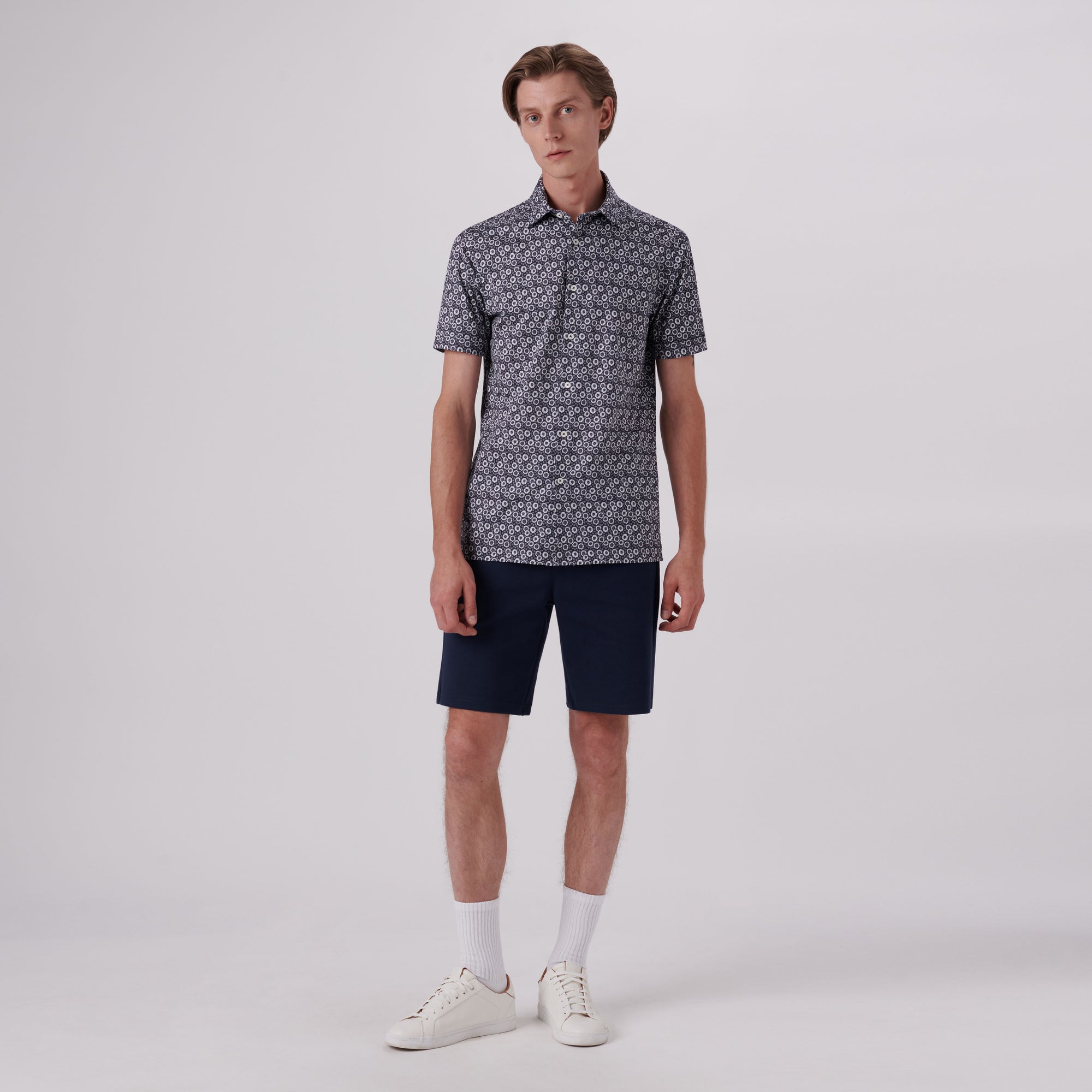 Milo Floral Print OoohCotton Short Sleeve Shirt