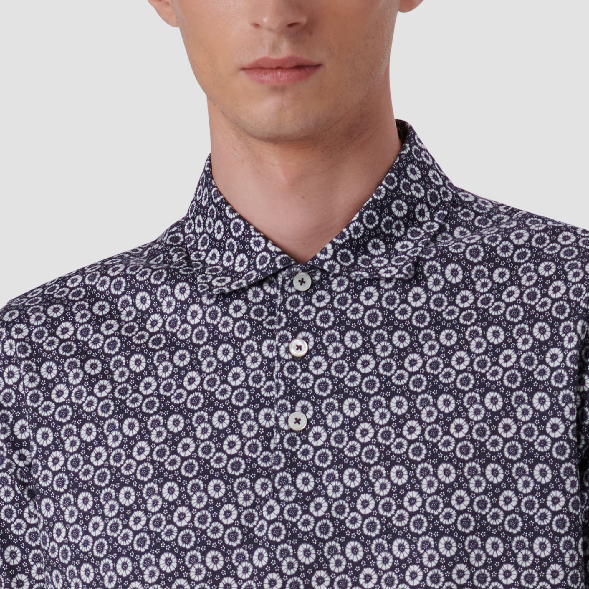 Victor Floral Print OoohCotton Polo