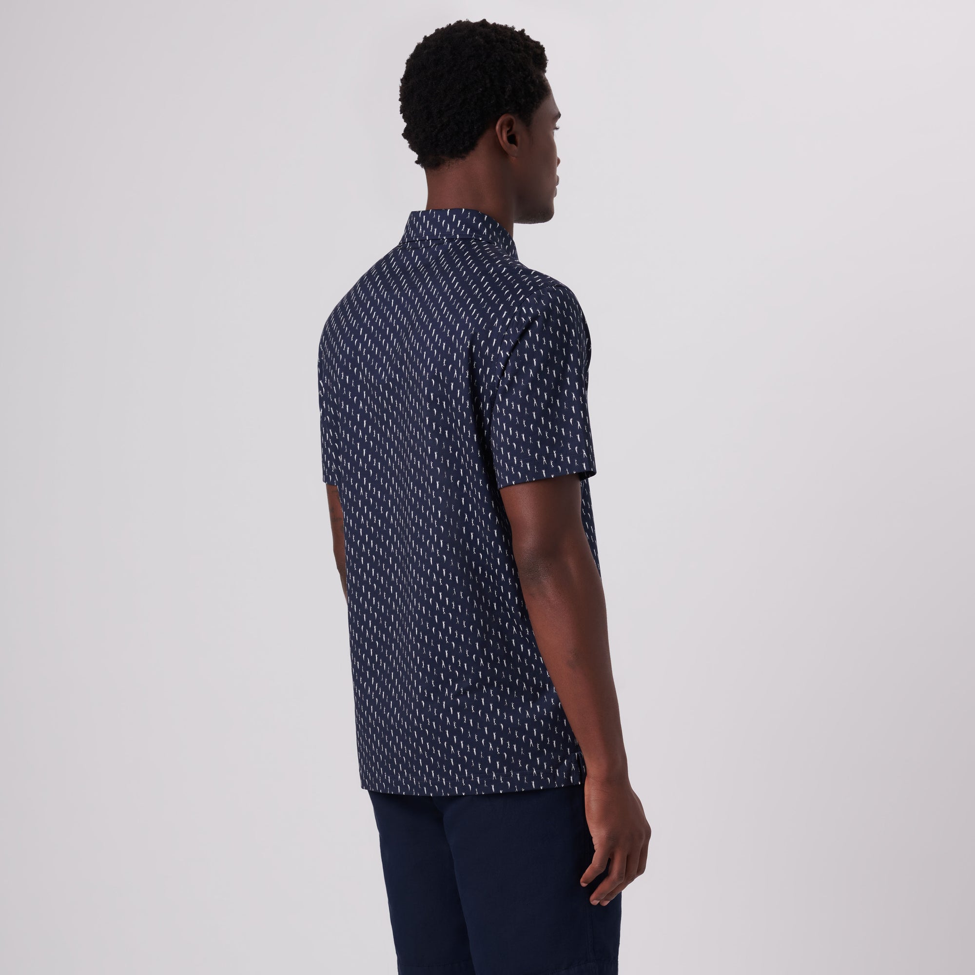 Victor Golf Swing Print OoohCotton Polo