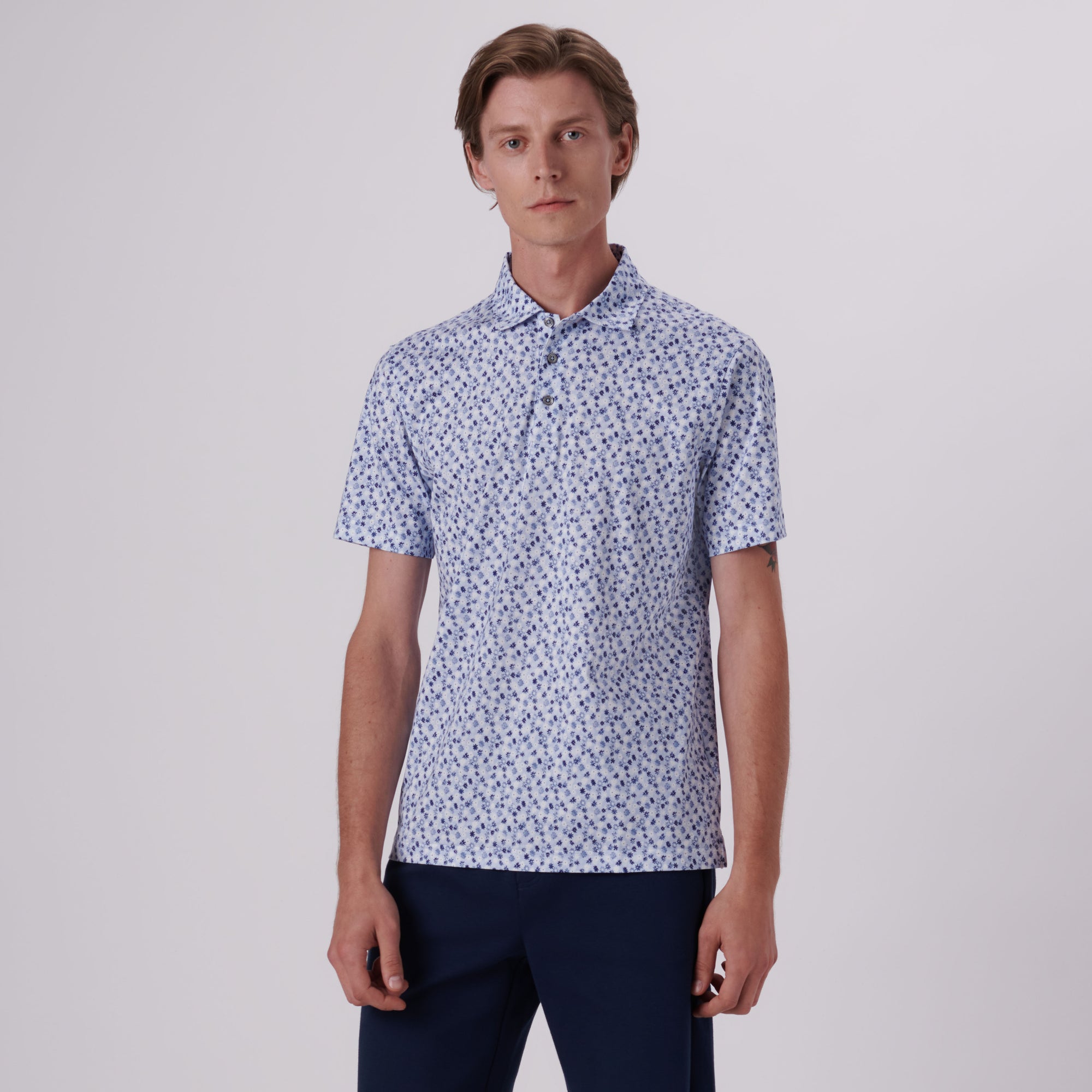 Victor Floral Print OoohCotton Polo
