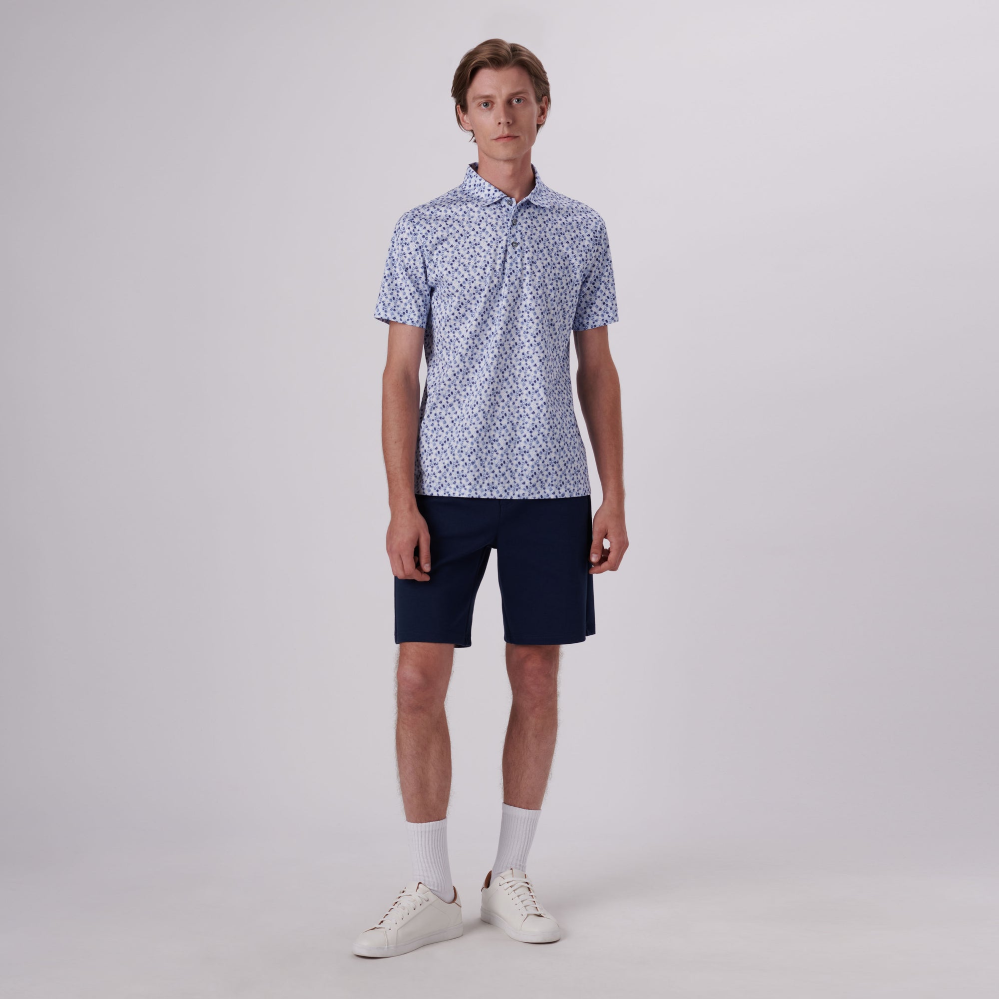 Victor Floral Print OoohCotton Polo