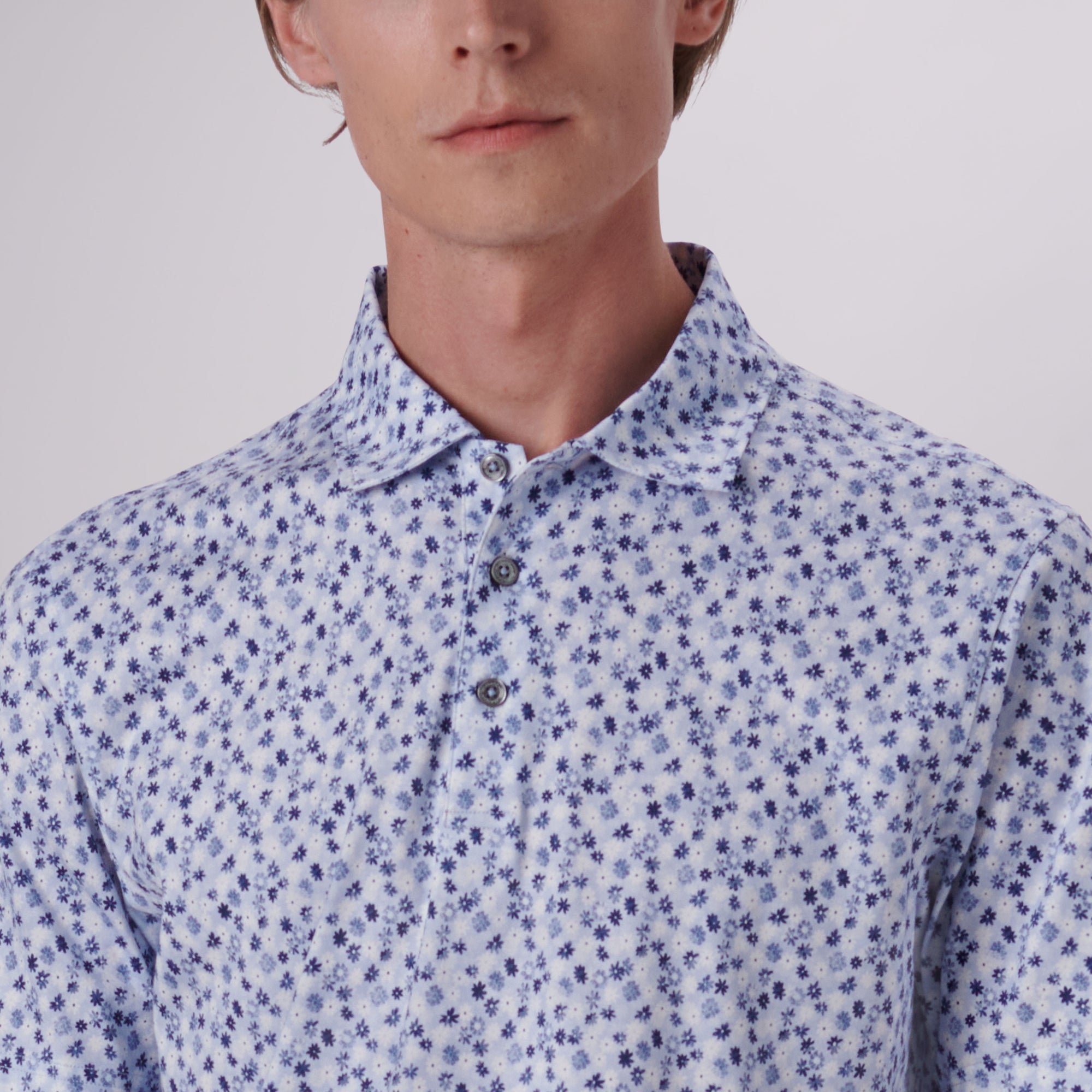 Victor Floral Print OoohCotton Polo