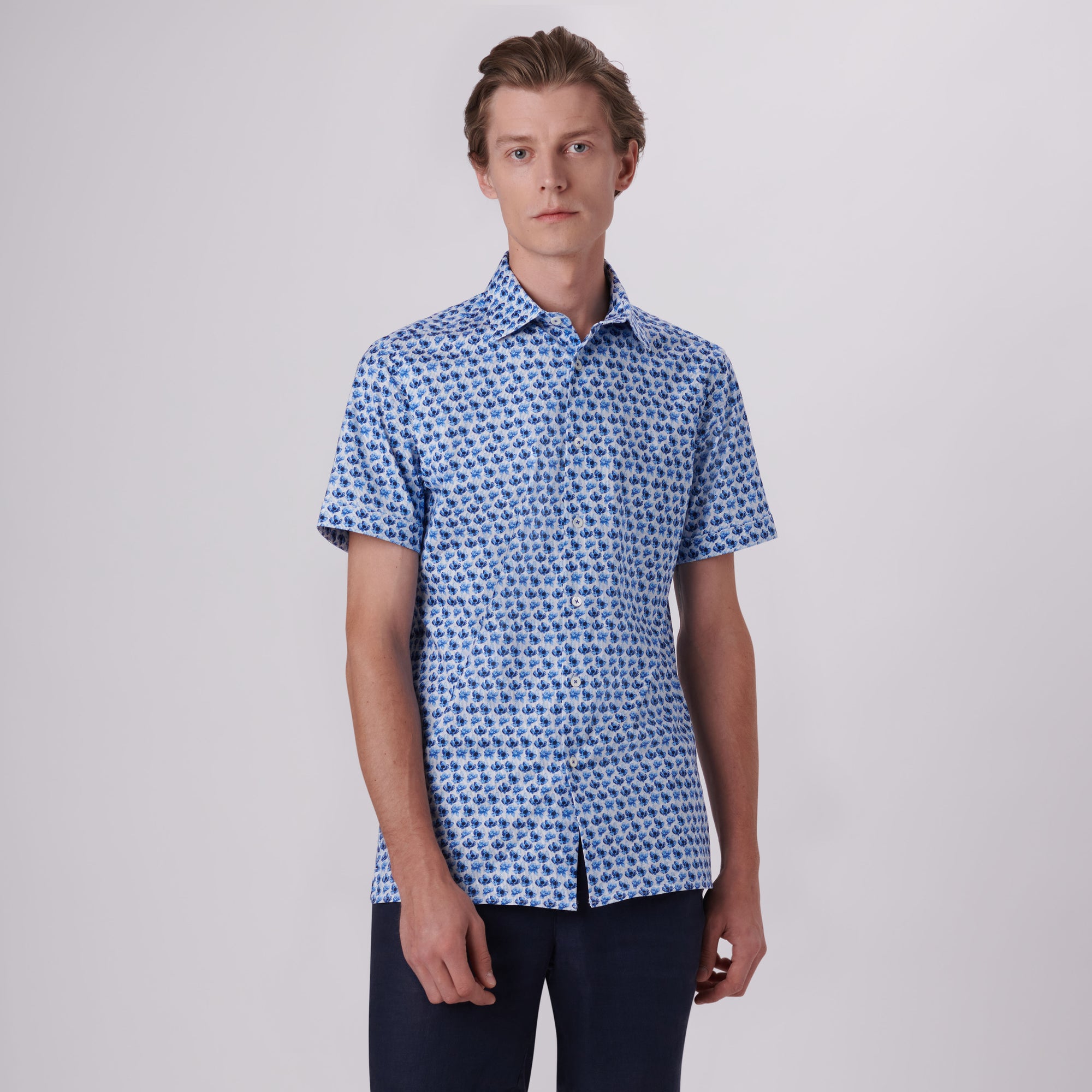 Milo Floral Print OoohCotton Short Sleeve Shirt
