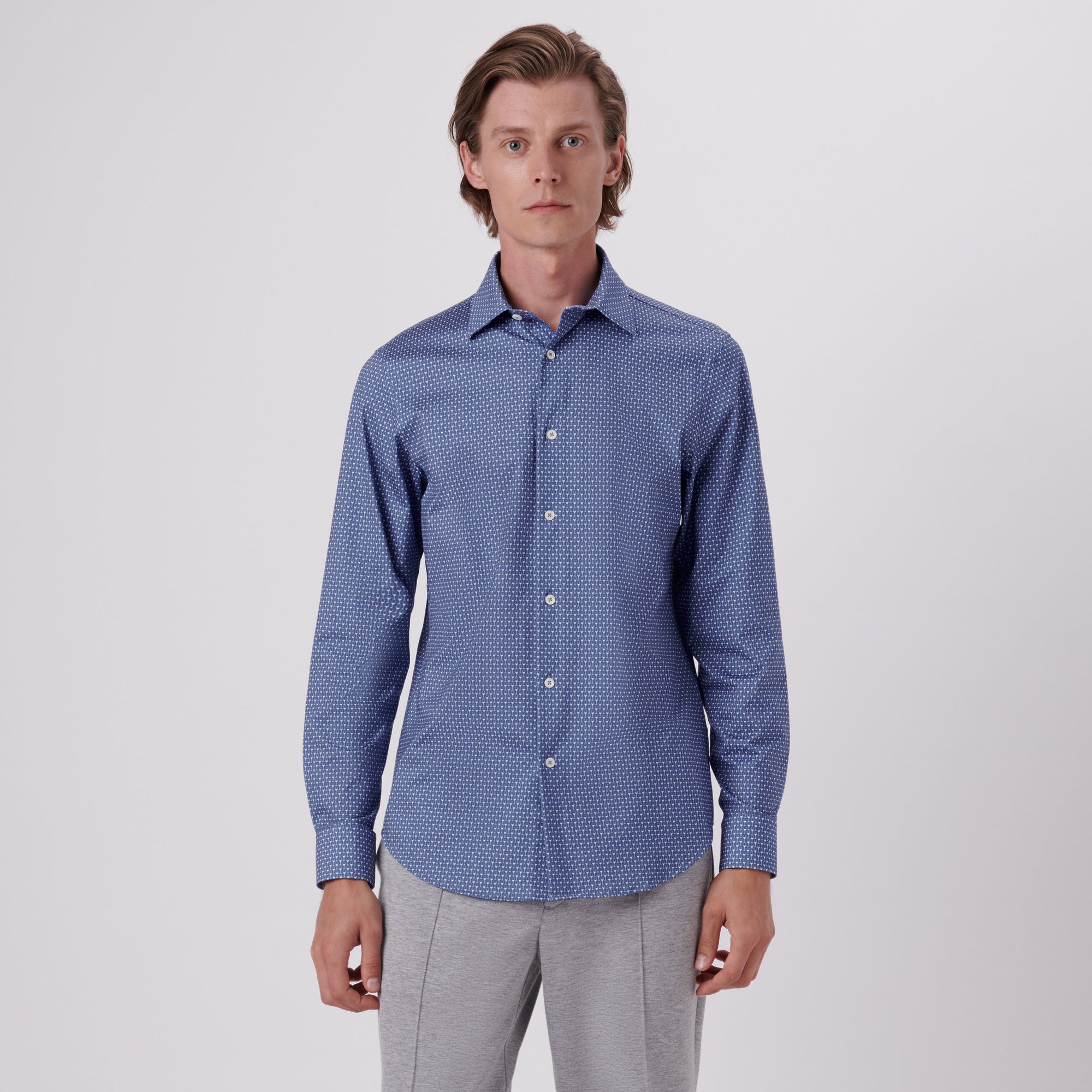 James Wine Glass Print OoohCotton Shirt