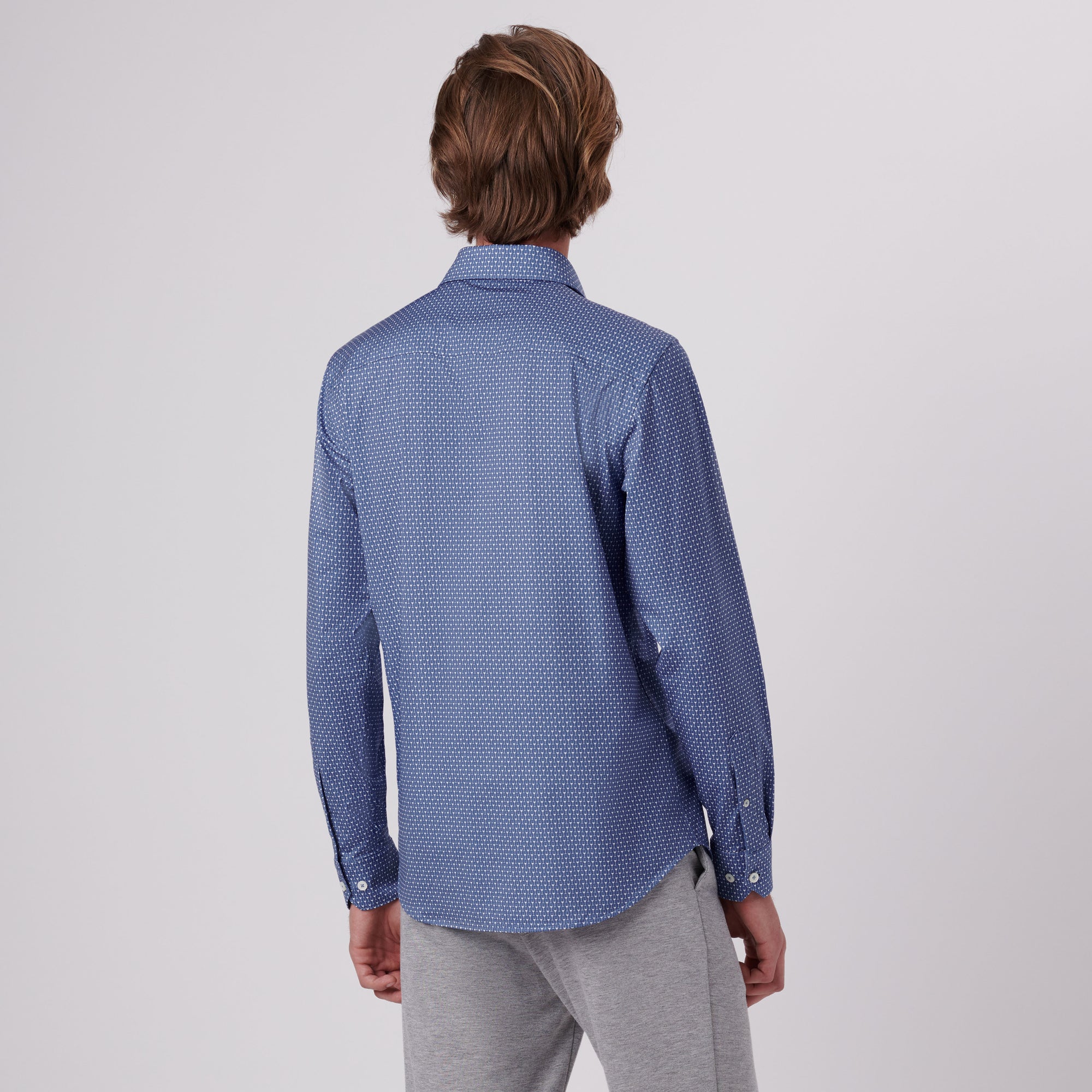 James Wine Glass Print OoohCotton Shirt