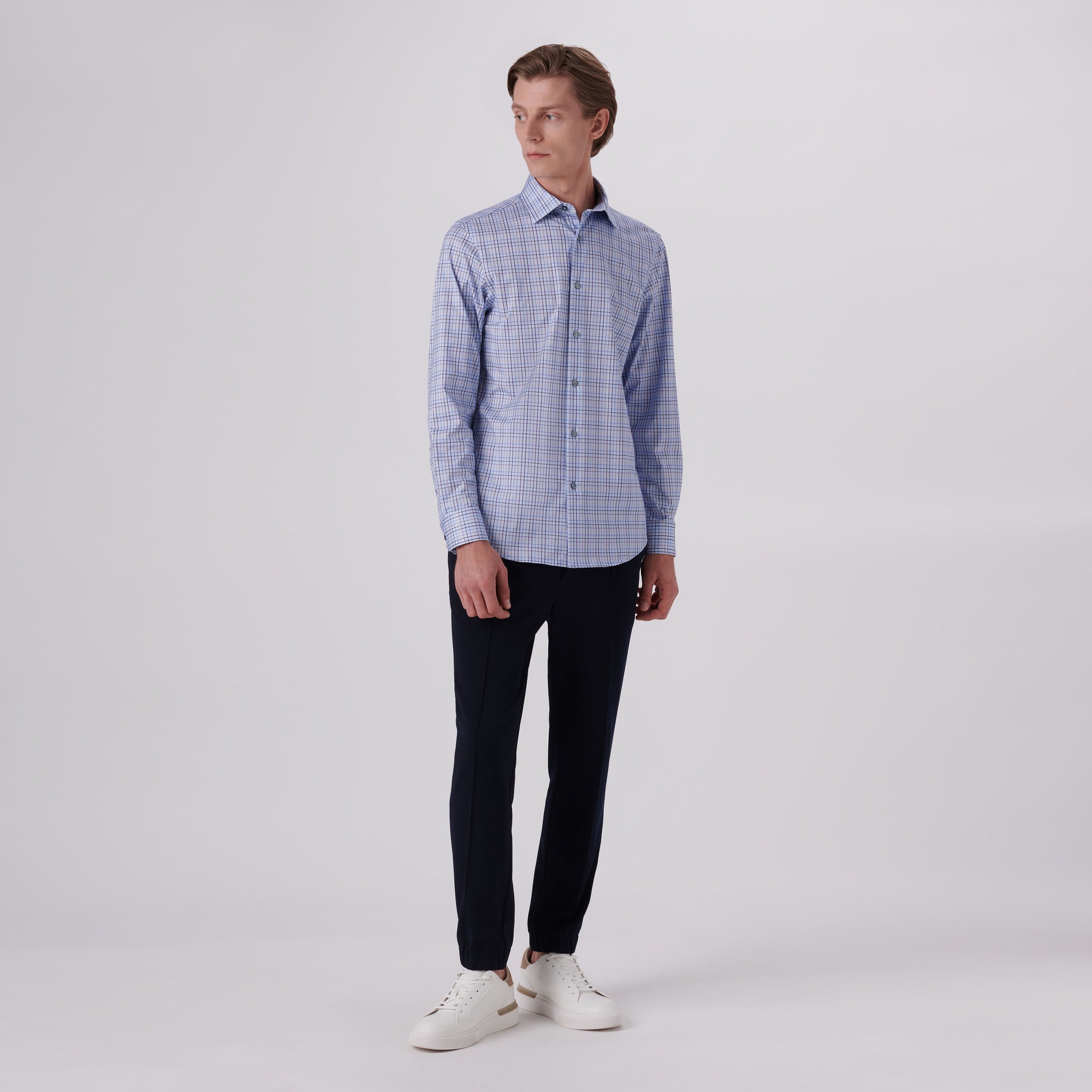 James Tattersall Check Print OoohCotton Shirt
