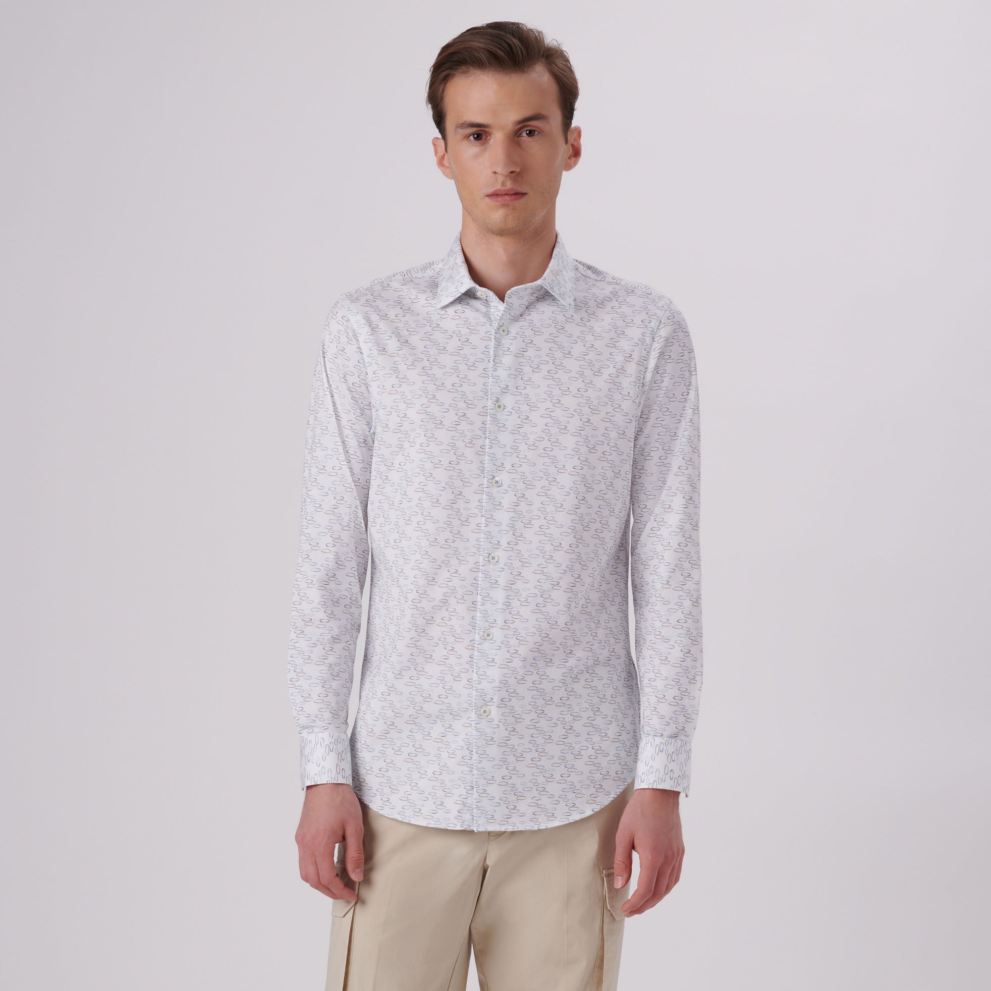 James Abstract Print OoohCotton Shirt