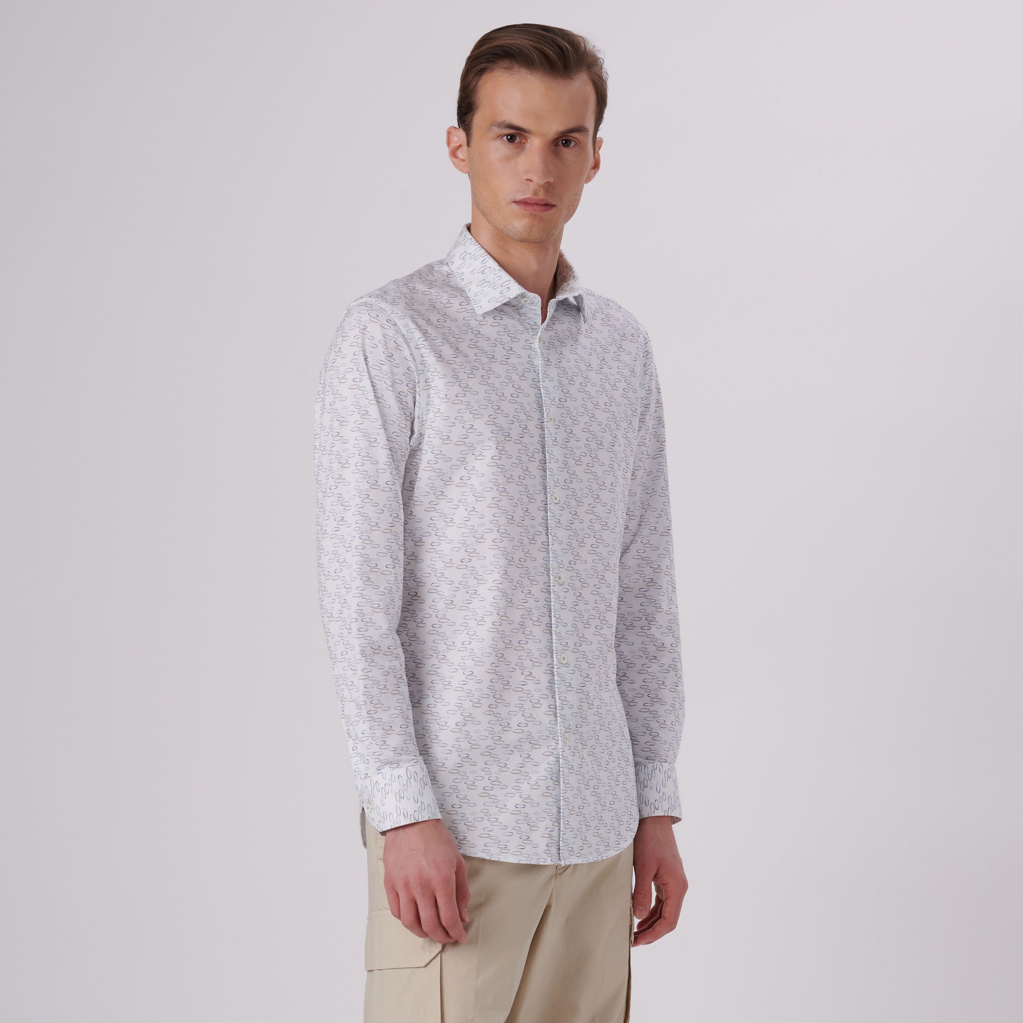 James Abstract Print OoohCotton Shirt