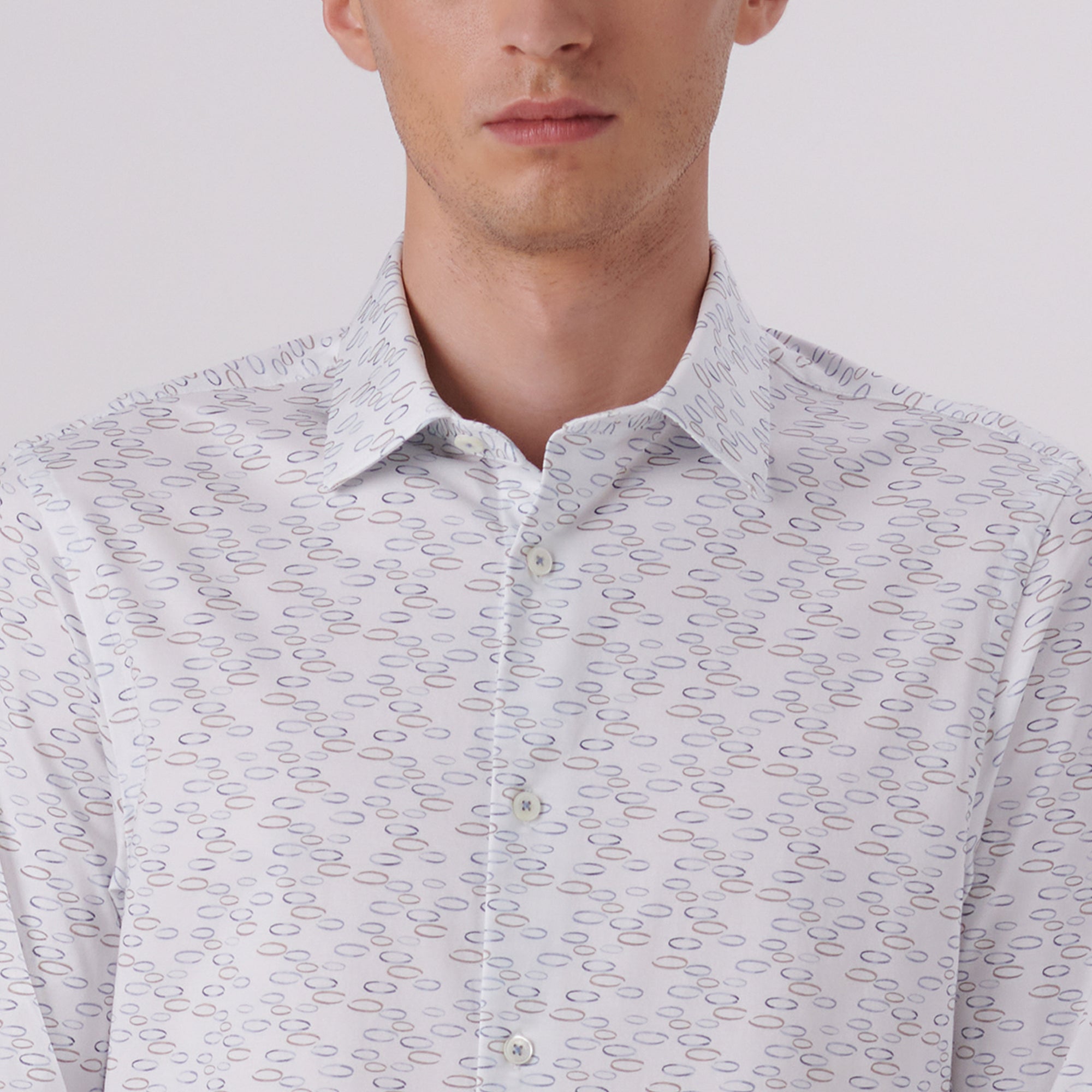 James Abstract Print OoohCotton Shirt