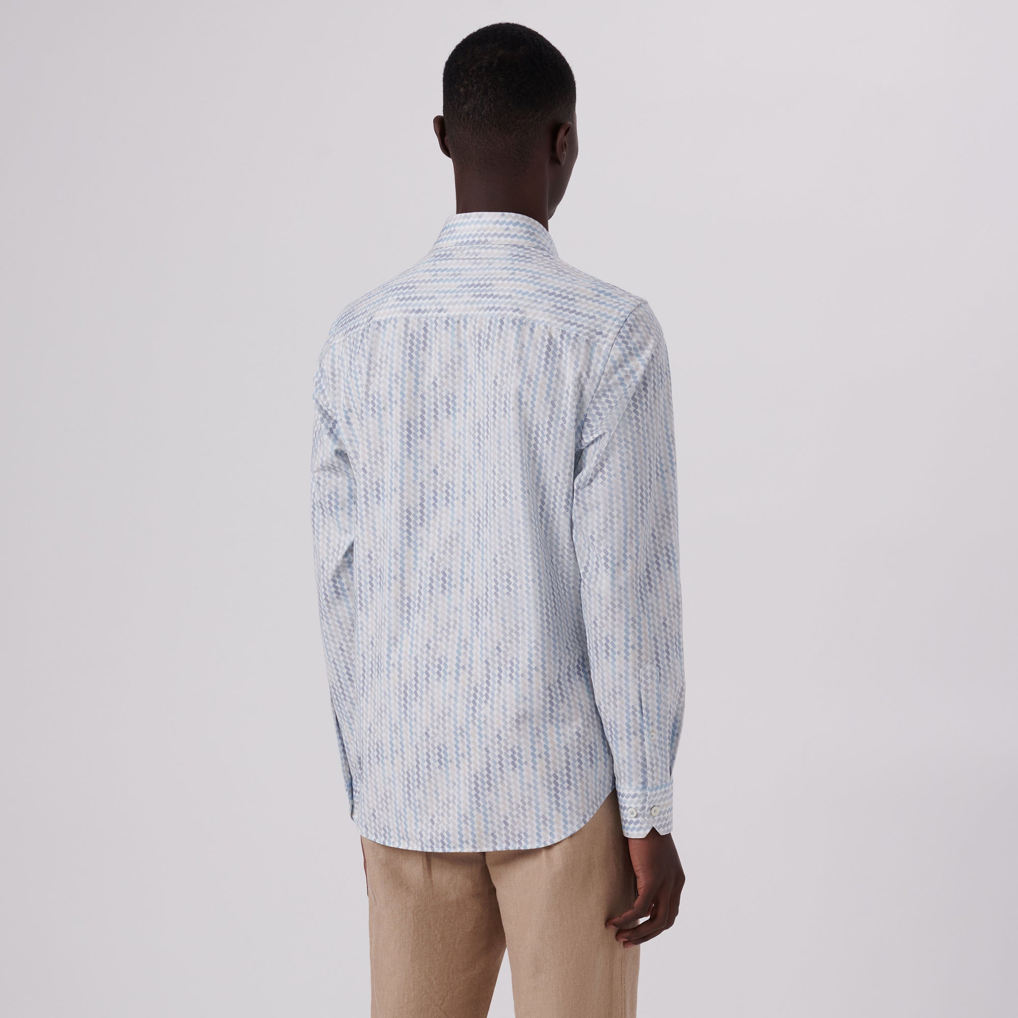 James Ribbon Stripe Print OoohCotton Shirt