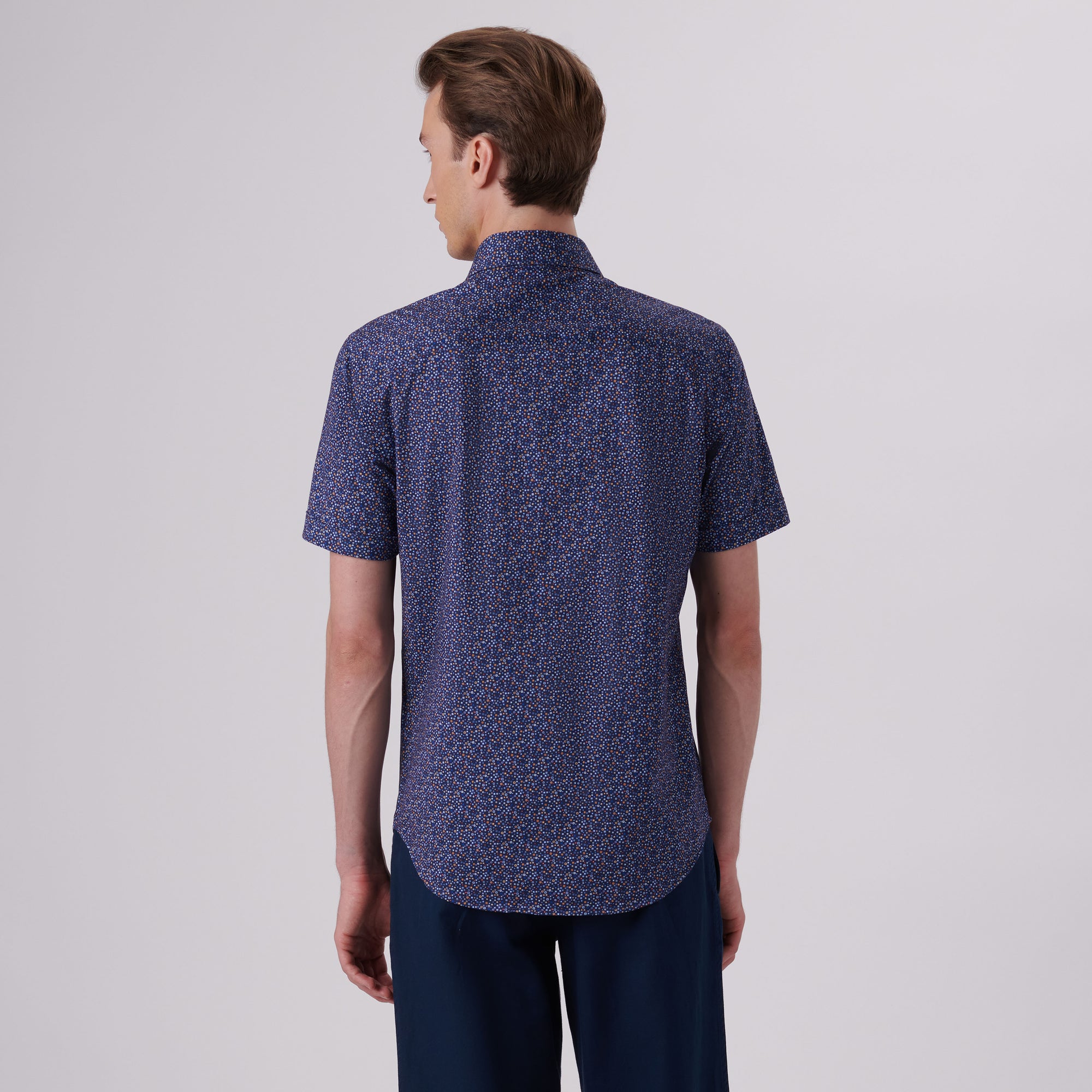 MILES Confetti Print OoohCotton Short Sleeve Shirt